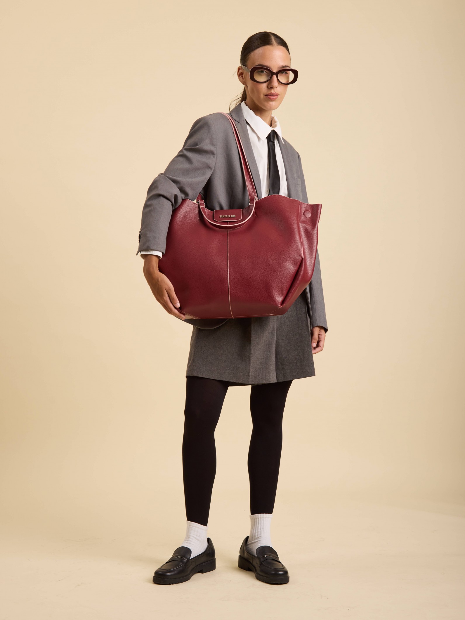 Cartera Shopper Greta Uva