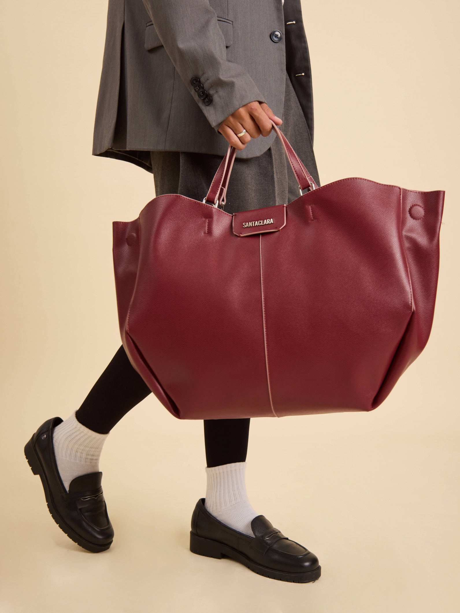 Cartera Shopper Greta Uva