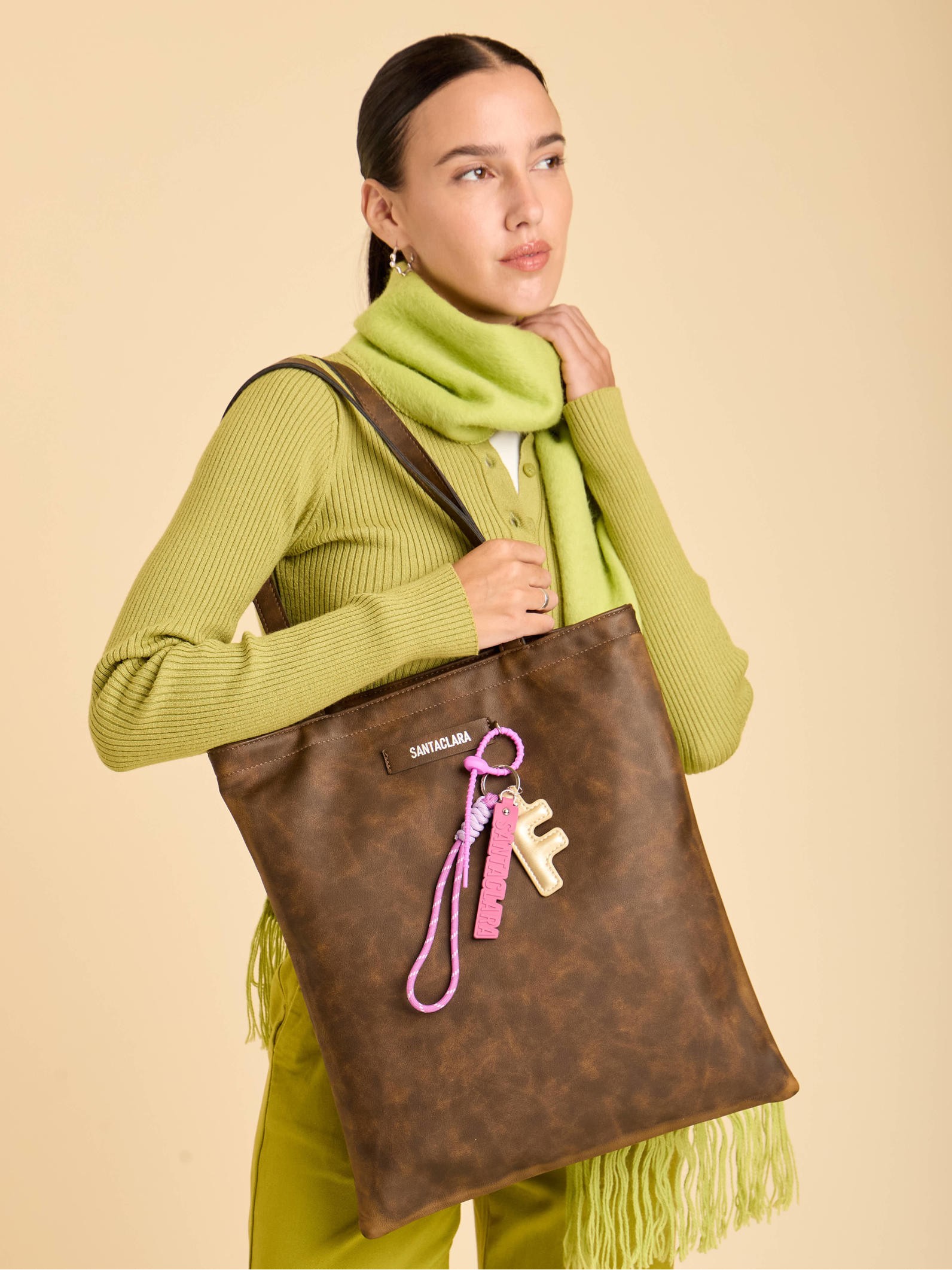 Tote Bag Lolo Marrón Porta Notebook