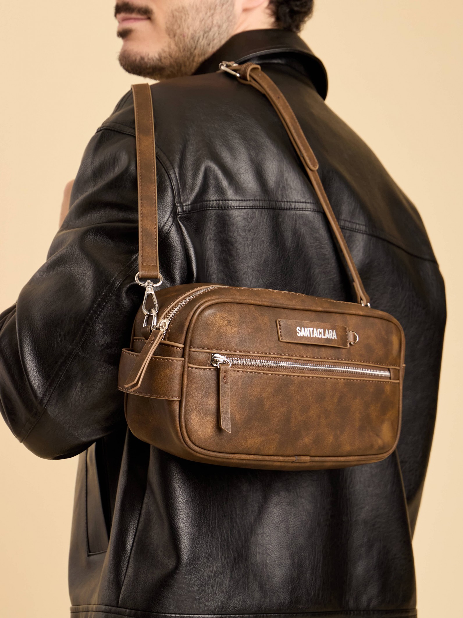 Bandolera Neceser Lolo Marrón