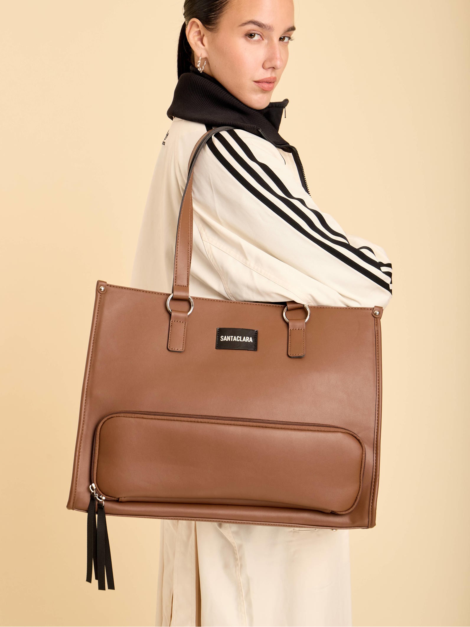 Maxibolso Lunchera Amara Marrón