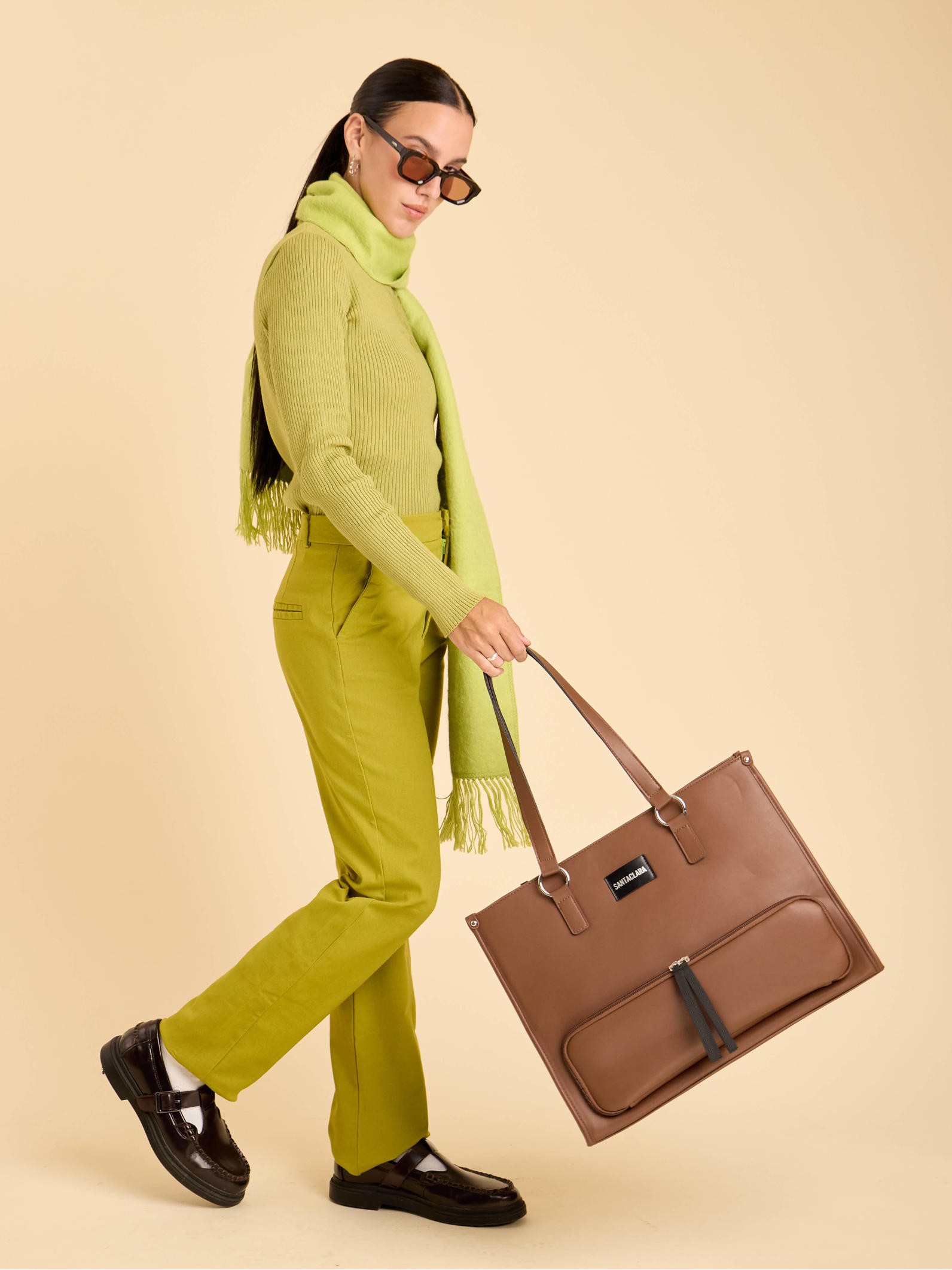 Maxibolso Lunchera Amara Marrón