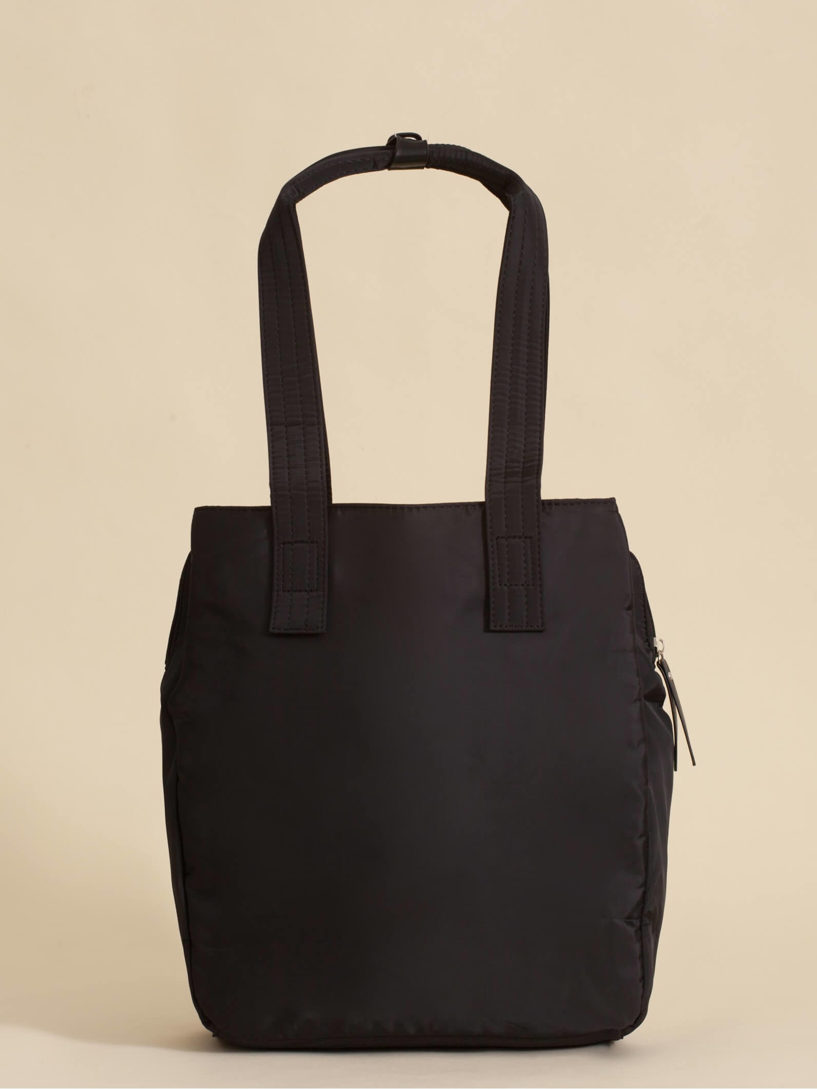 Cartera Shopper Bea Negro Triple compartimento