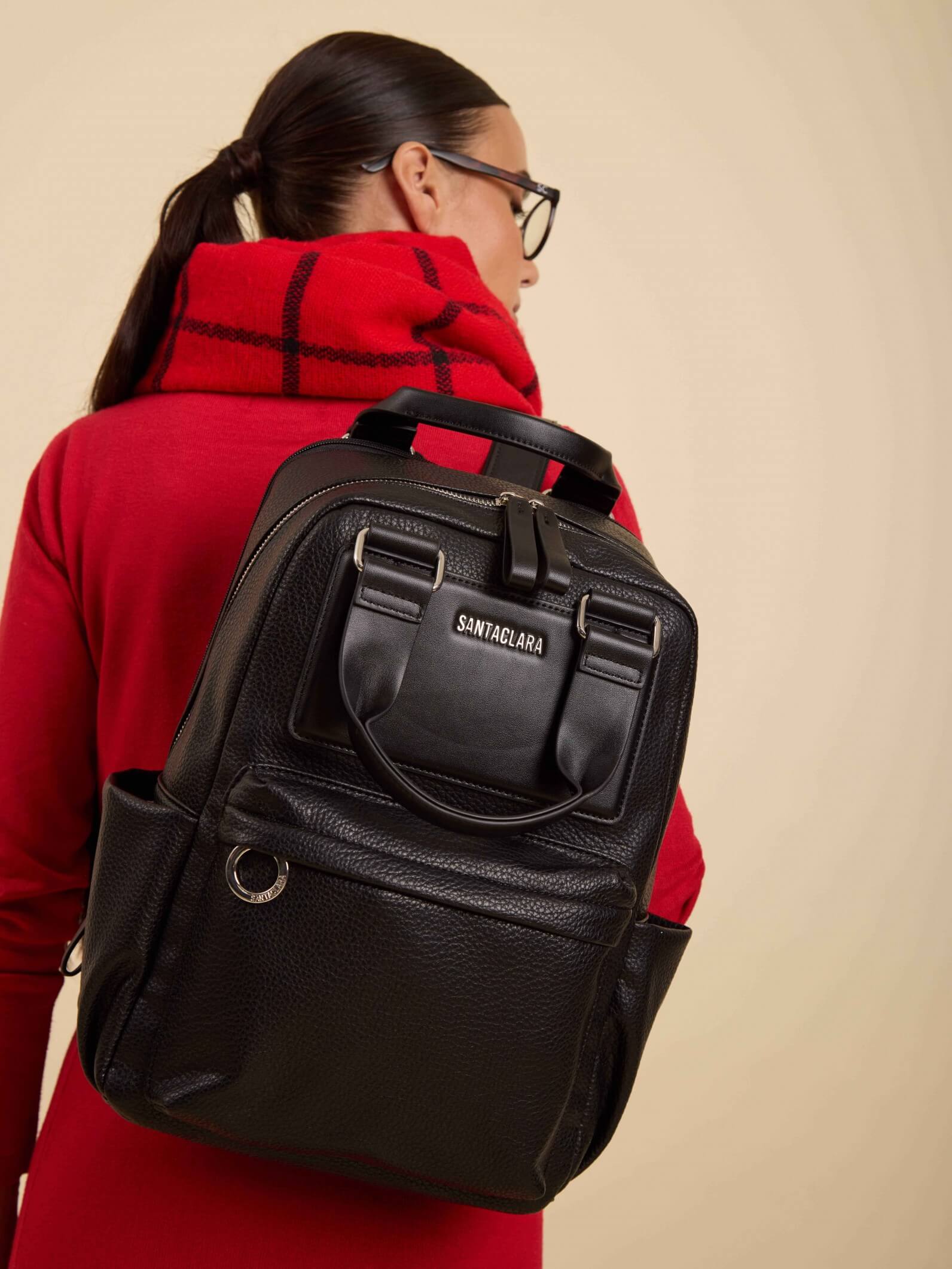 Mochila Nuria Negra Porta Notebook