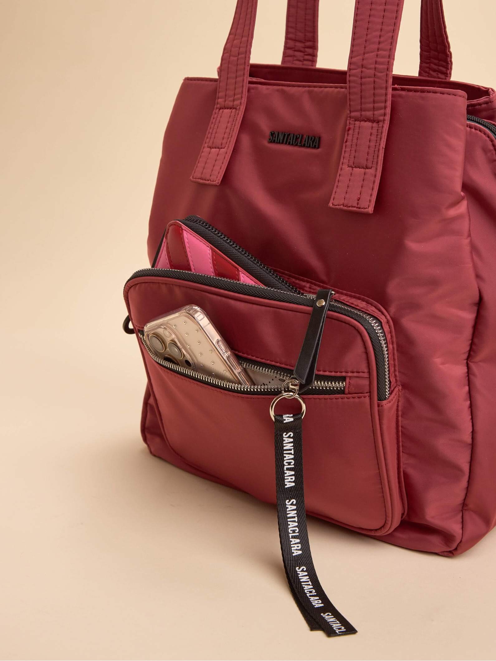 Cartera Shopper Bea Bordo Triple compartimento