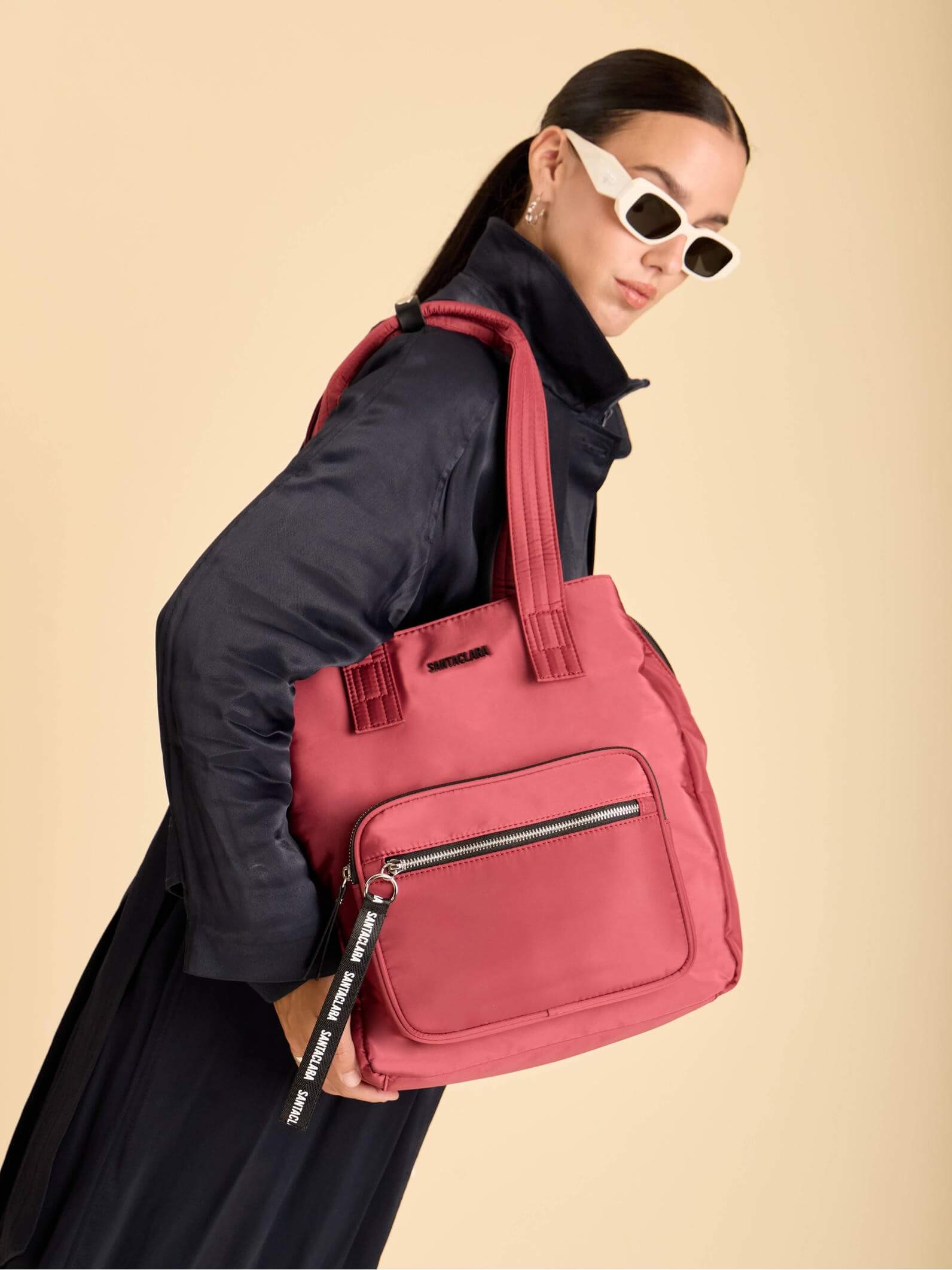 Cartera Shopper Bea Bordo Triple compartimento