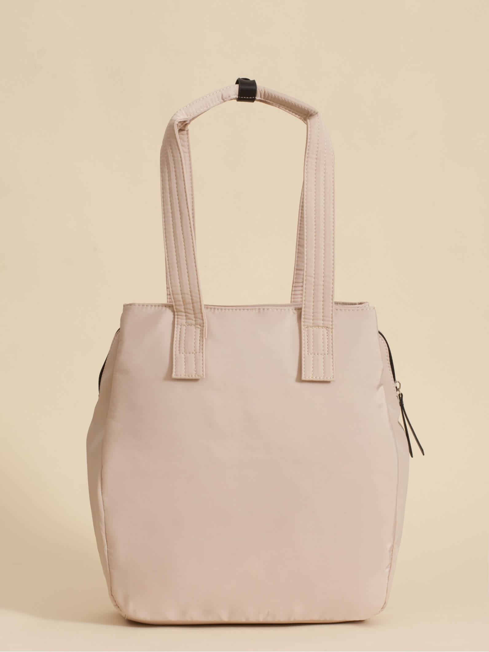 Cartera Shopper Bea Beige Triple compartimento