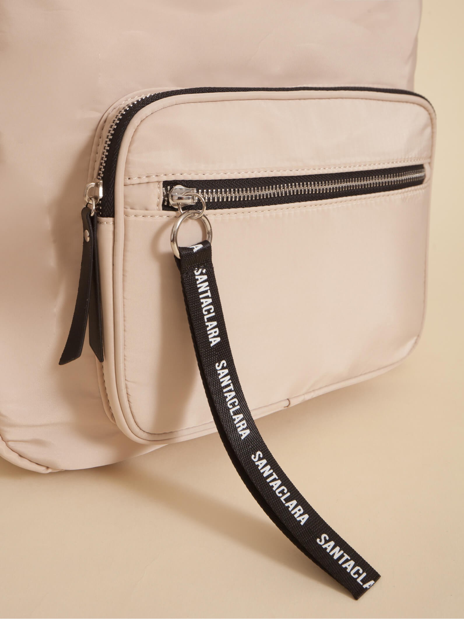 Cartera Shopper Bea Beige Triple compartimento