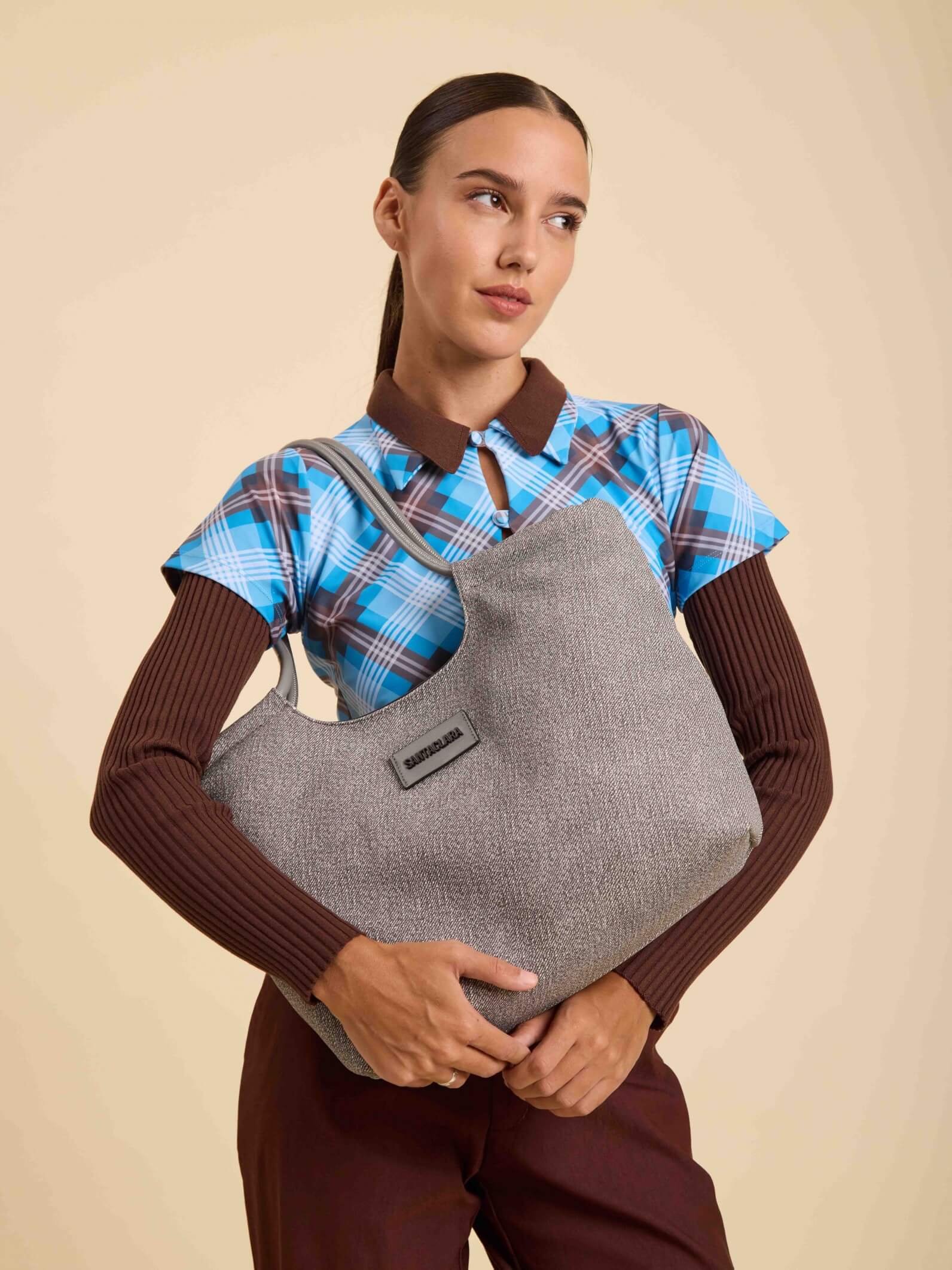 Cartera Shopper Bruma Gris