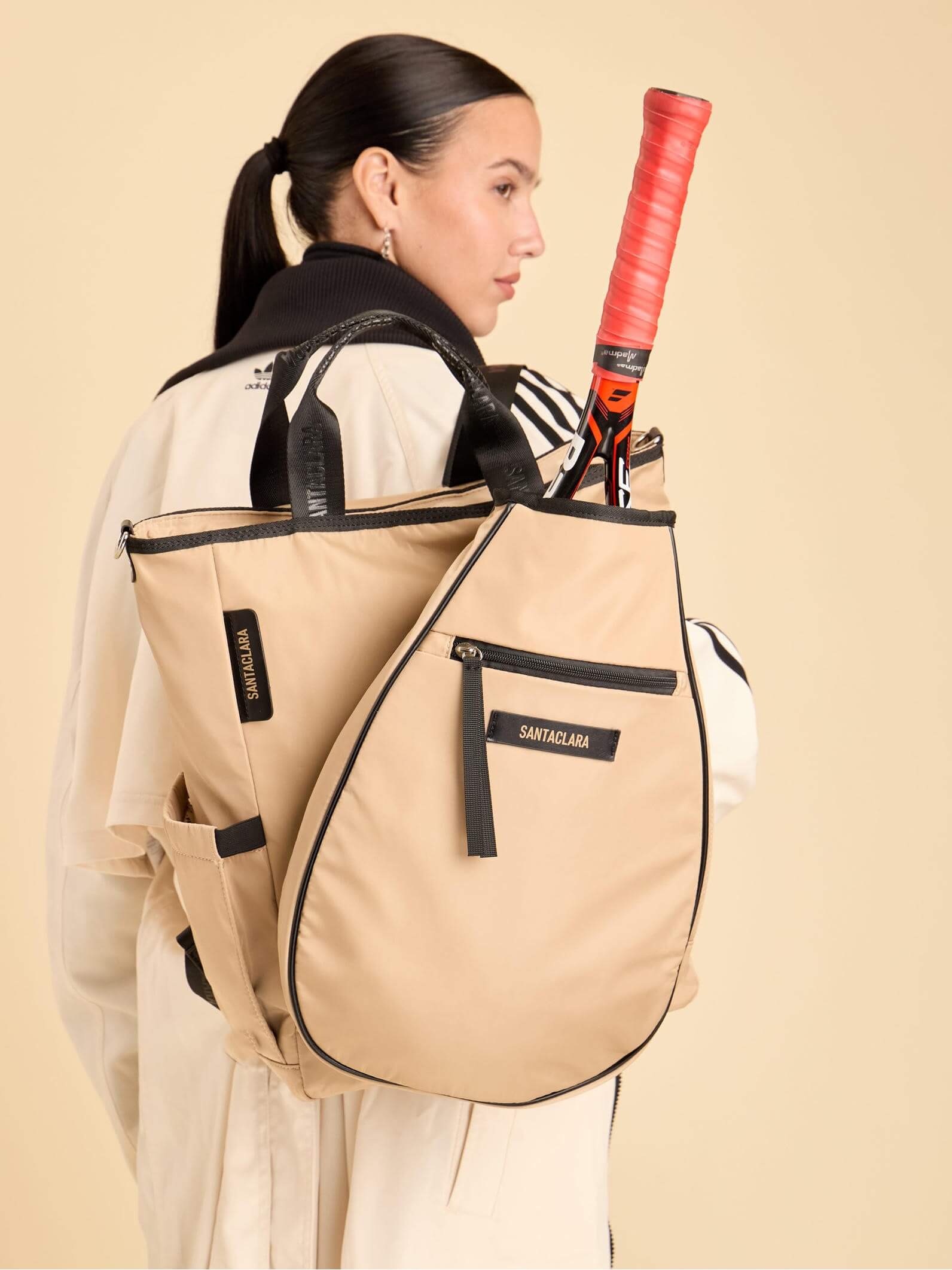 Mochila Porta Paleta y Raqueta Move Beige