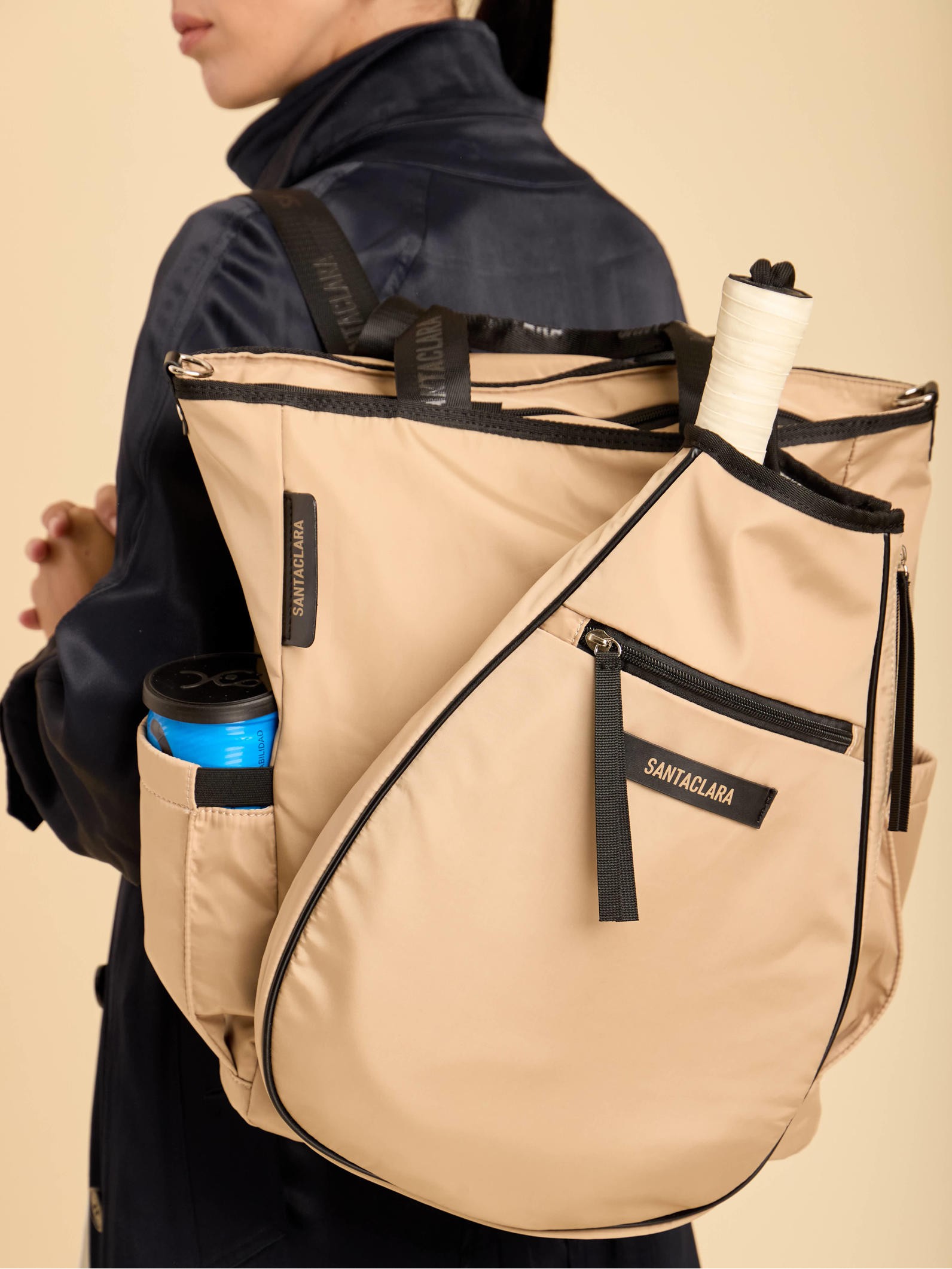 Mochila Porta Paleta y Raqueta Move Beige