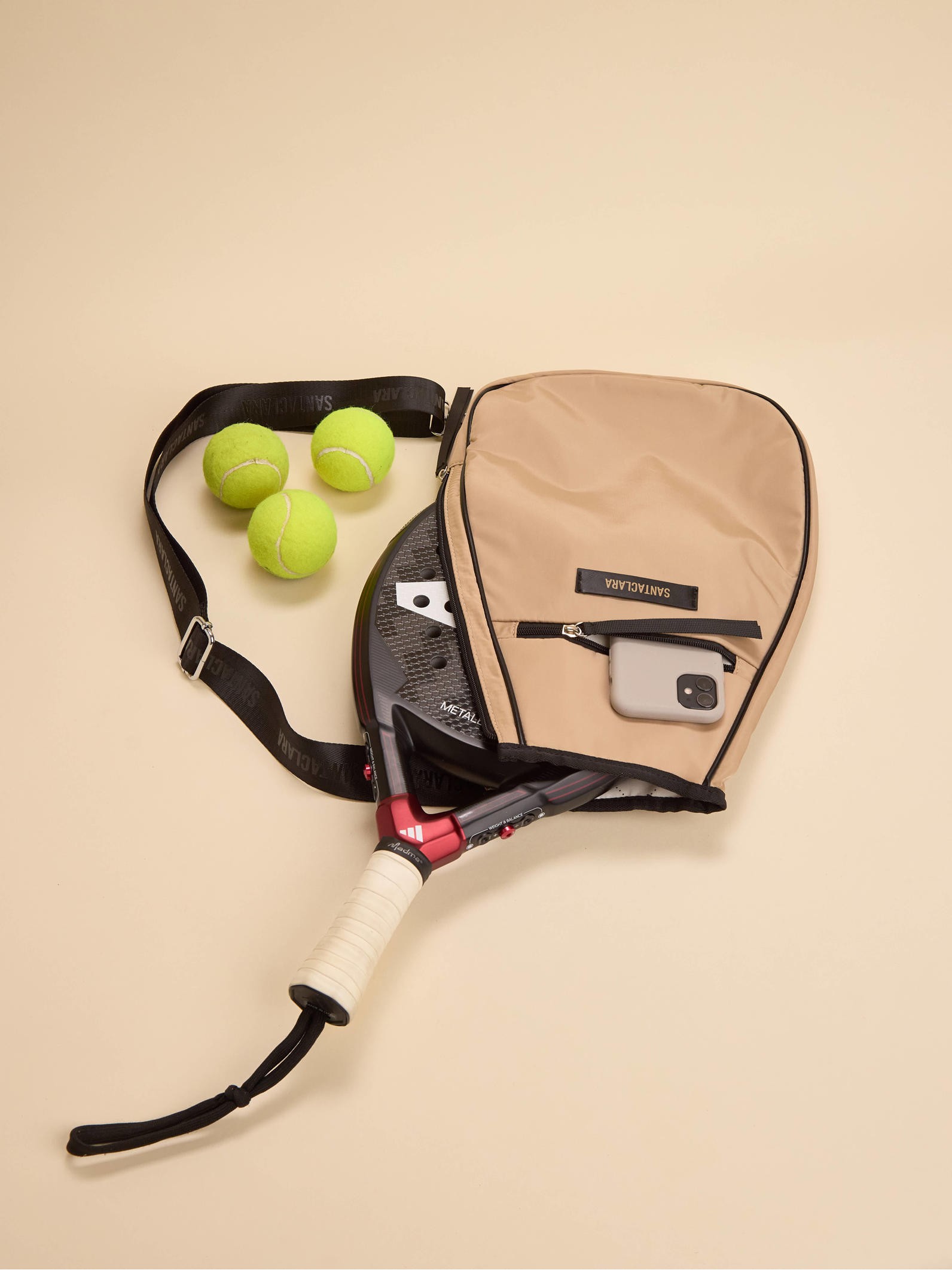 Mochila Porta Paleta y Raqueta Move Beige