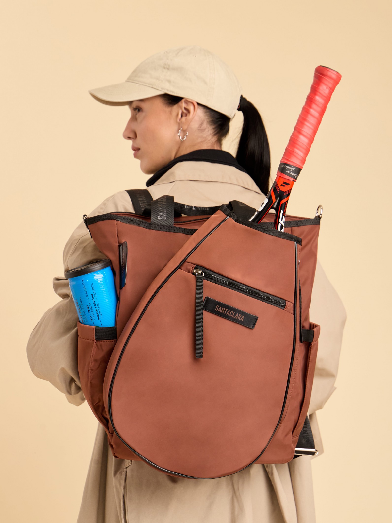 Mochila Porta Paleta y Raqueta Move Marrón