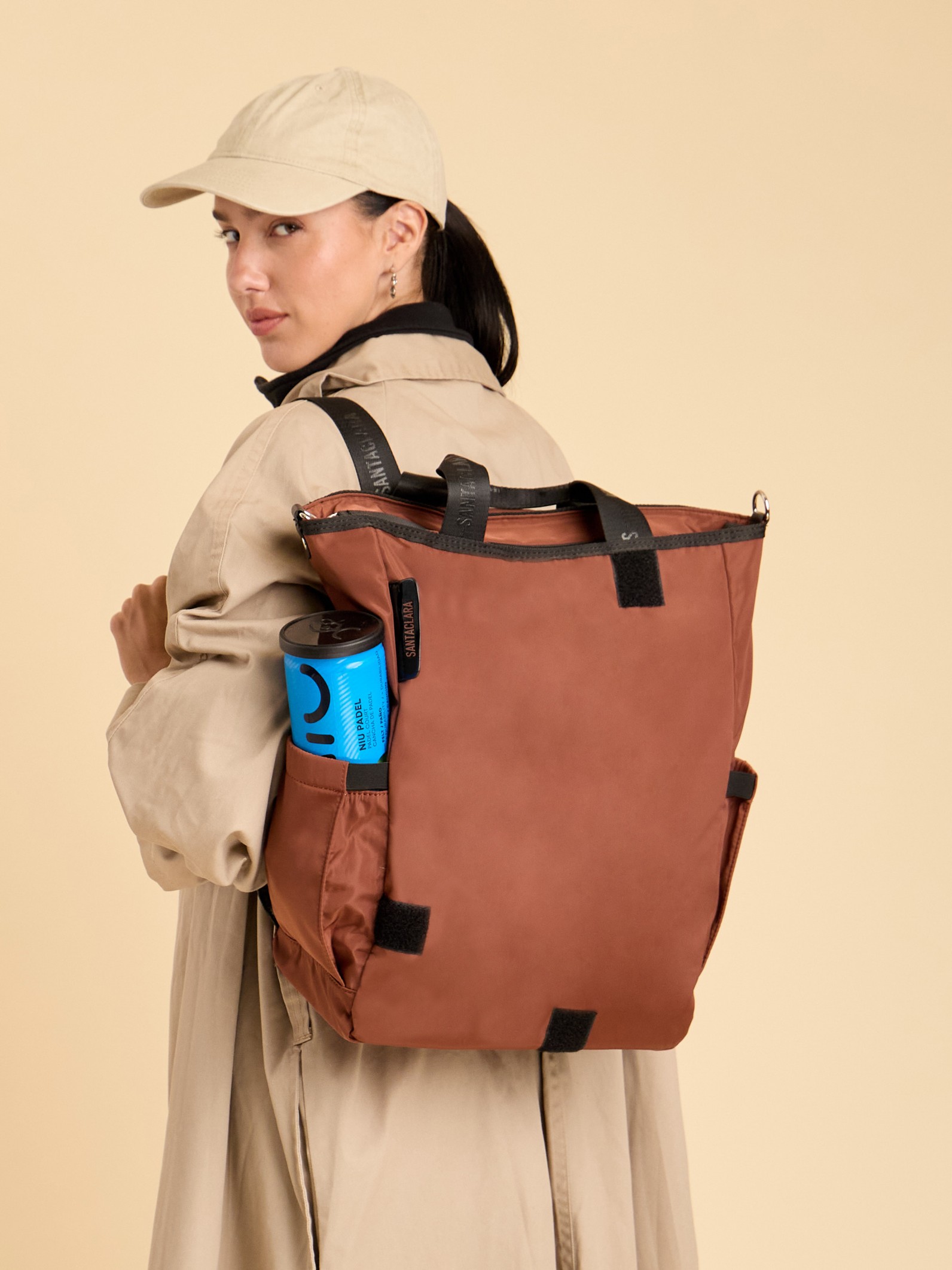 Mochila Porta Paleta y Raqueta Move Marrón