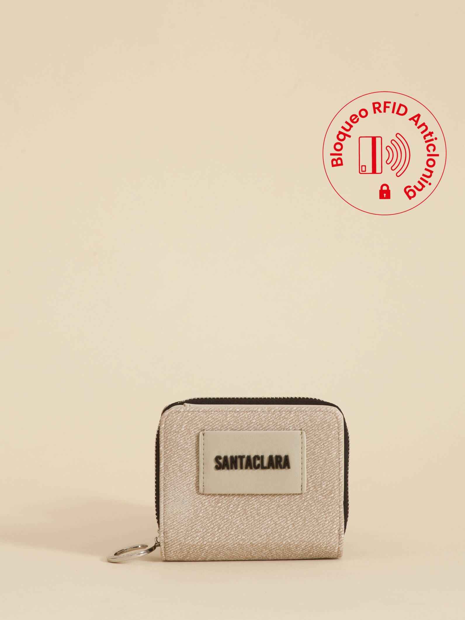 Billetera Mini Bruma Beige Anticloning