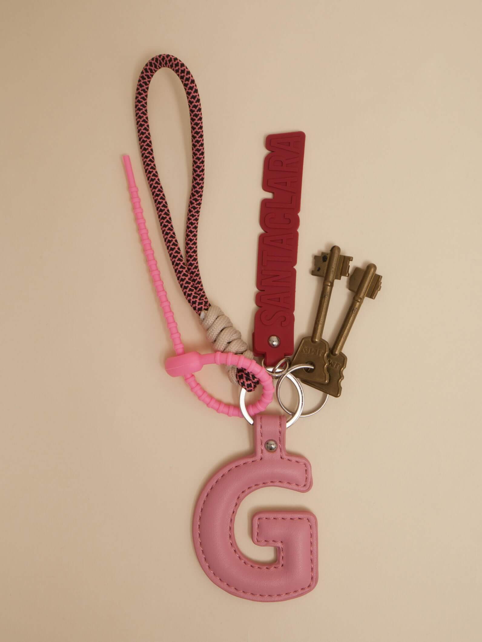 Llavero Y Charm Letra G Multicolor