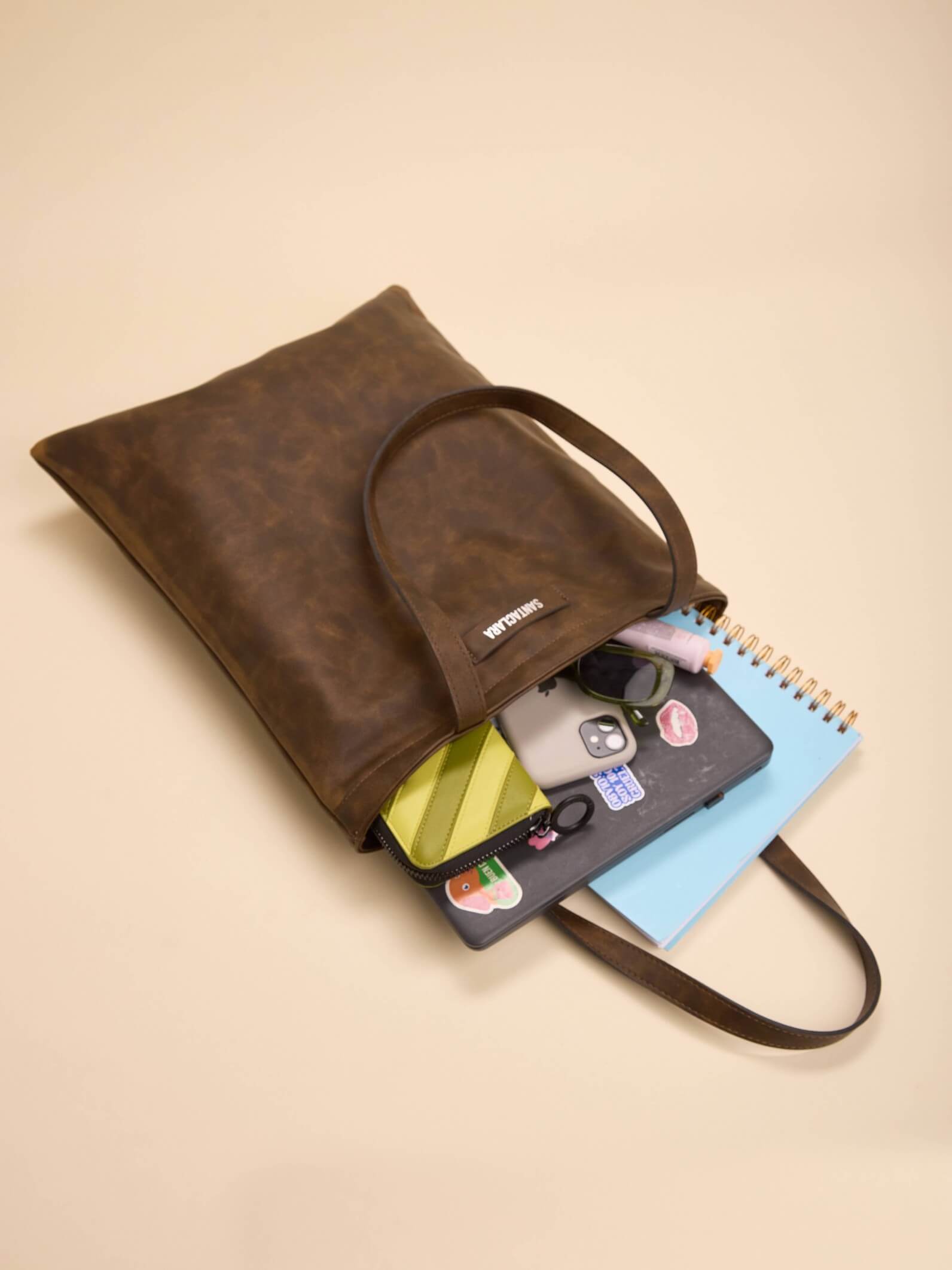 Tote Bag Lolo Marrón Porta Notebook