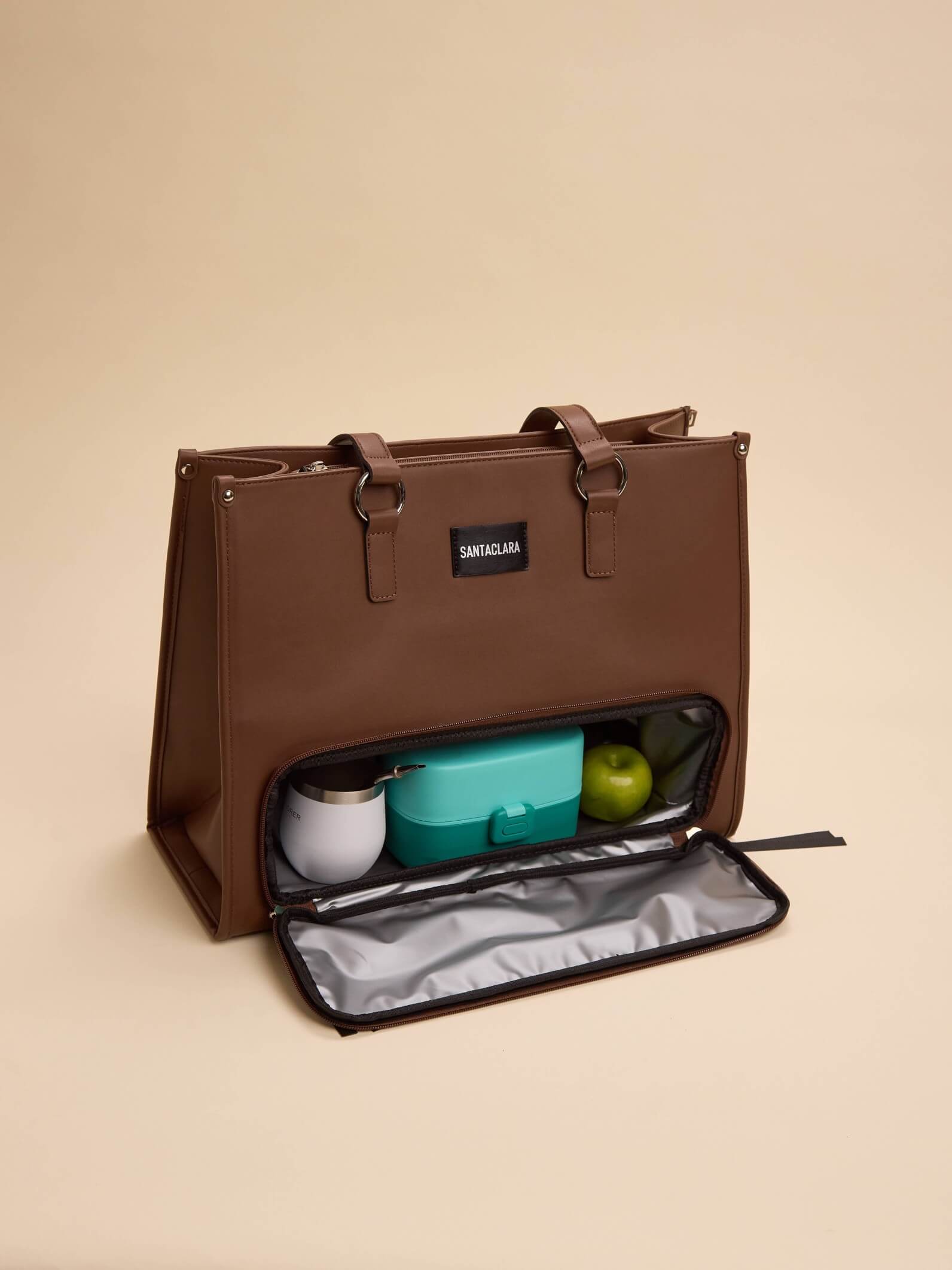 Maxibolso Lunchera Amara Marrón