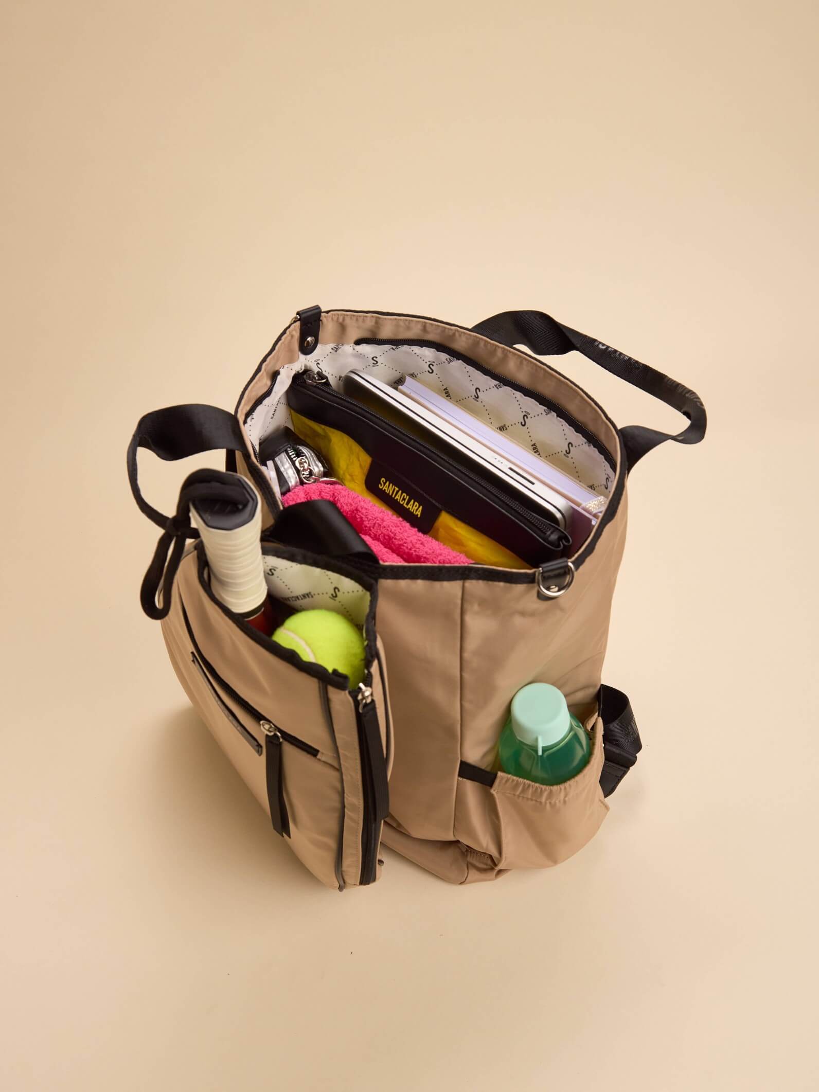Mochila Porta Paleta y Raqueta Move Beige