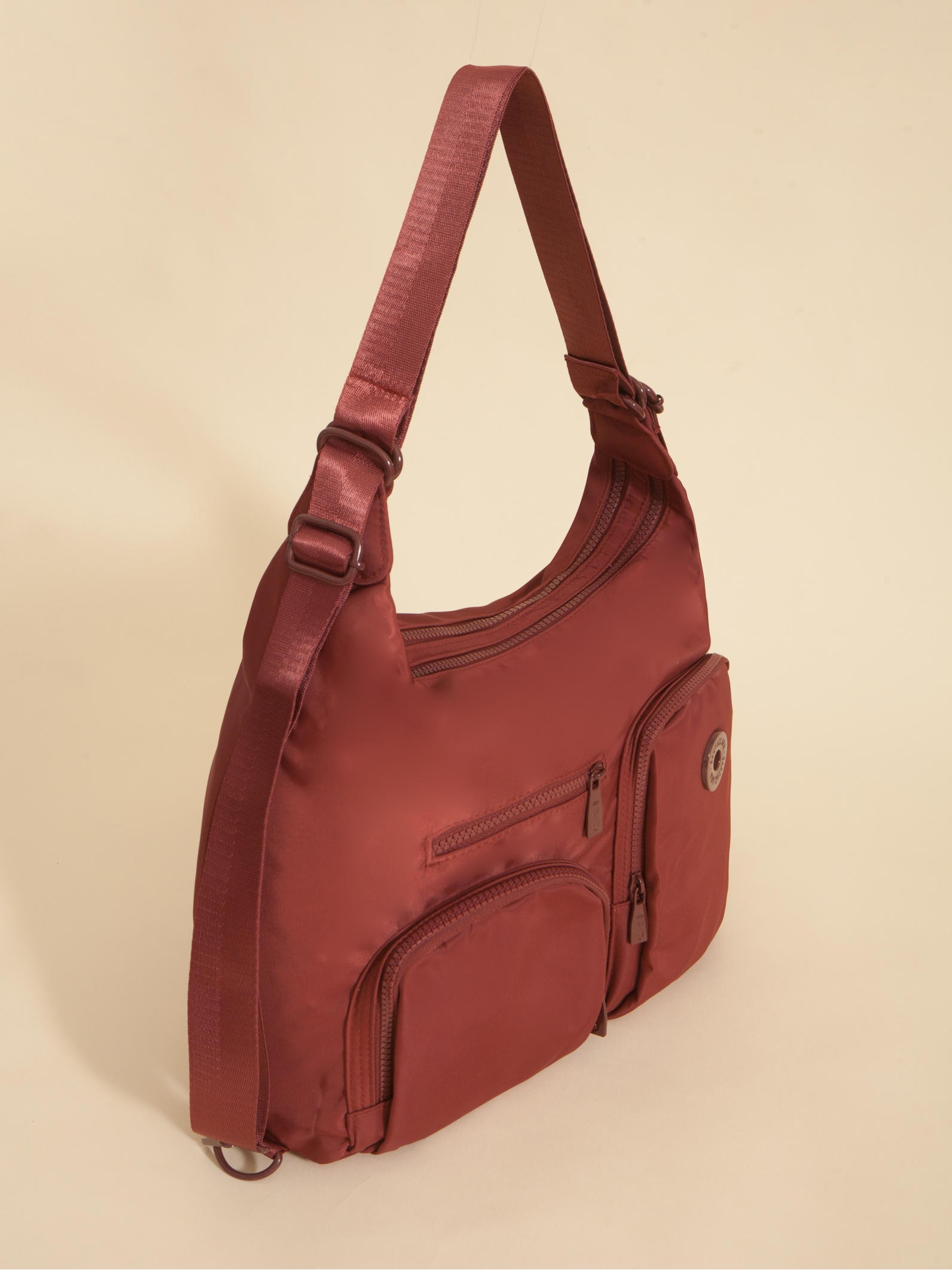Cartera Mochila Go 3 en 1 Bordó Porta Notebook
