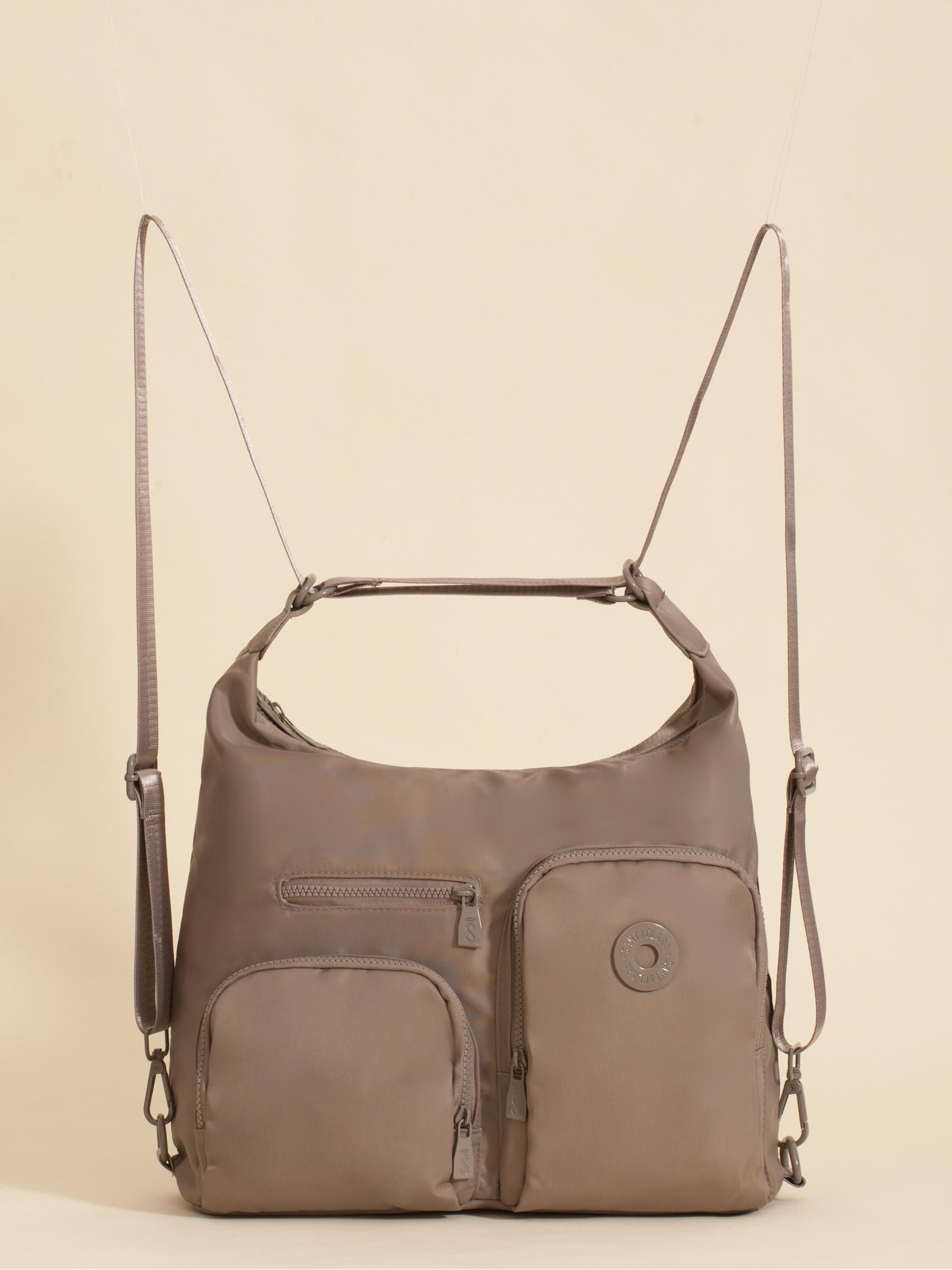 Cartera Mochila Go 3 en 1 Beige Porta Notebook