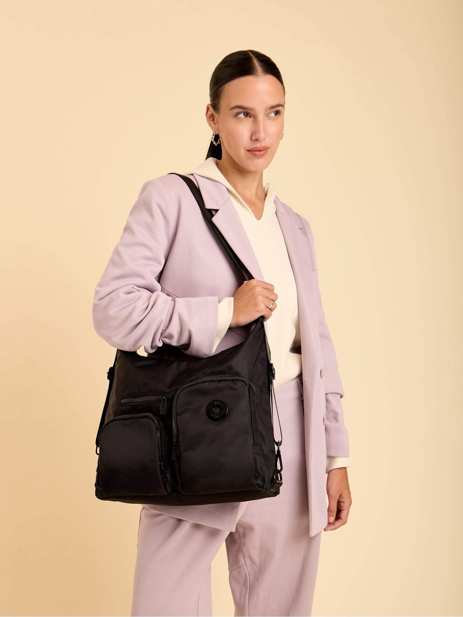 Cartera Mochila Go 3 en 1 Negro Porta Notebook