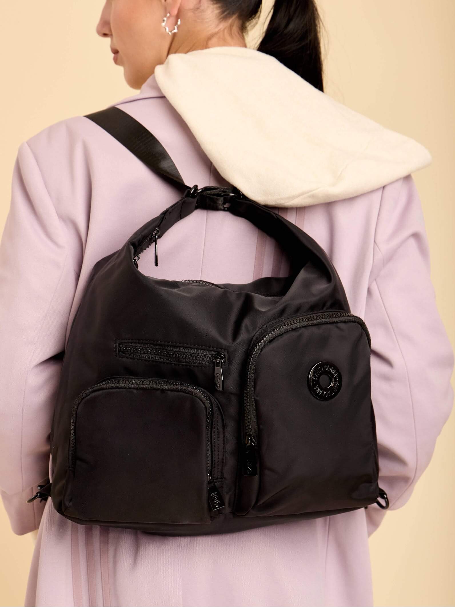Cartera Mochila Go 3 en 1 Negro Porta Notebook