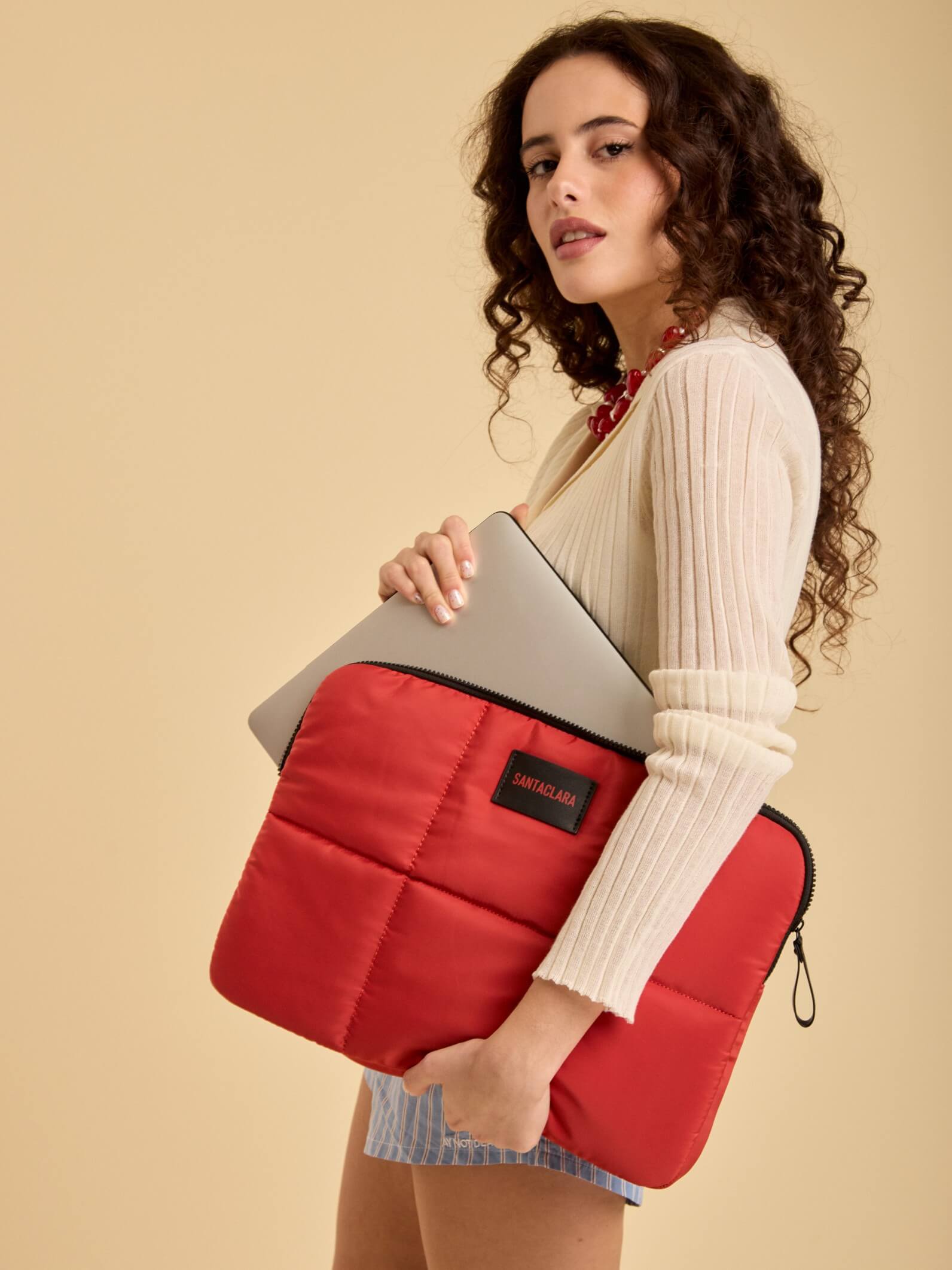 Porta Notebook Amalia Rojo