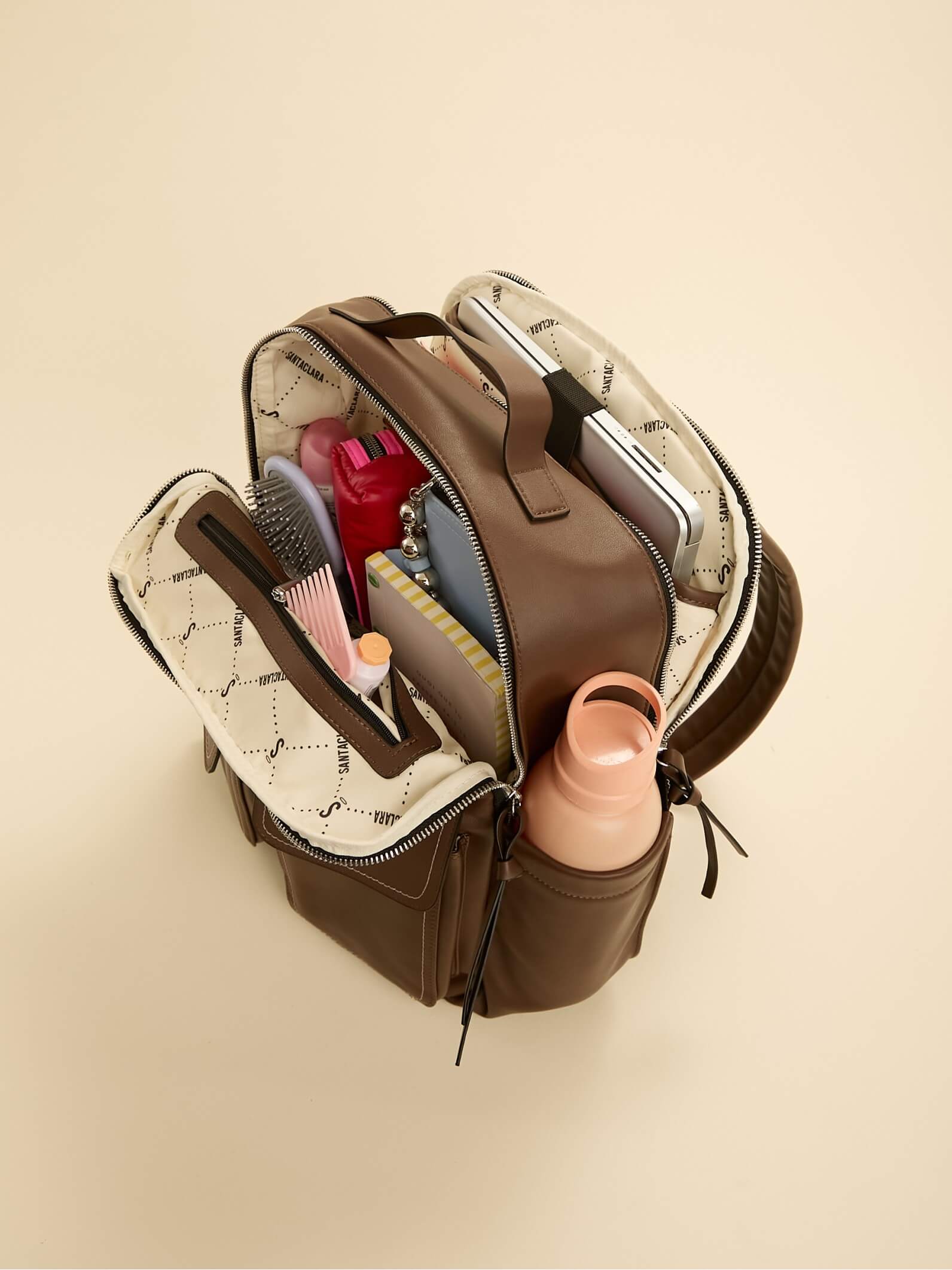 Mochila Porta Notebook Carmela Chocolate