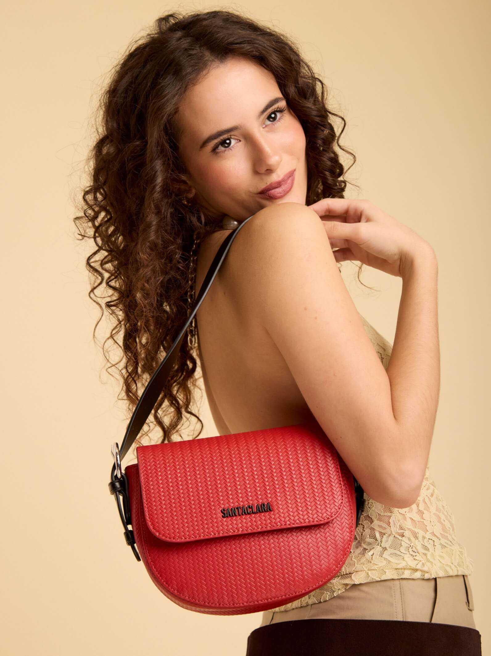 Bandolera Tressa Rojo Oscuro