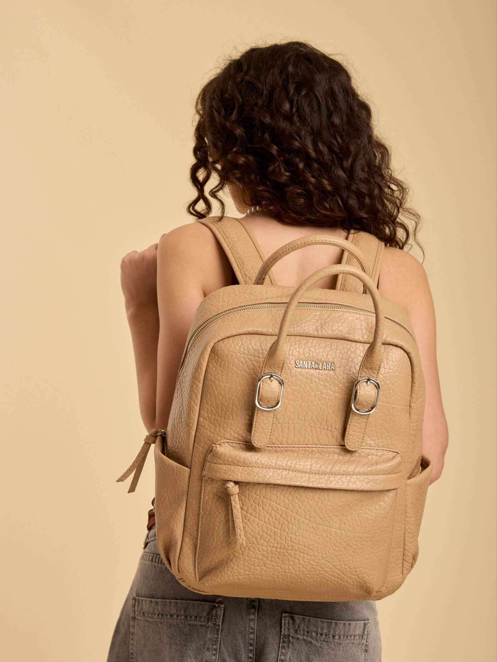 Mochila René Beige