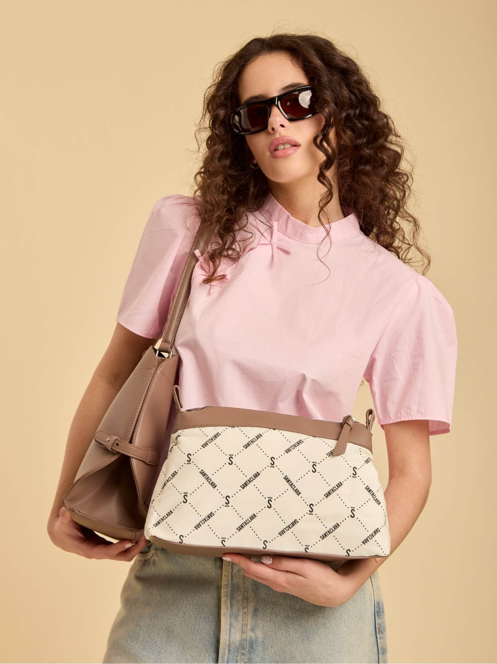 Cartera Navy Charm Chocolate