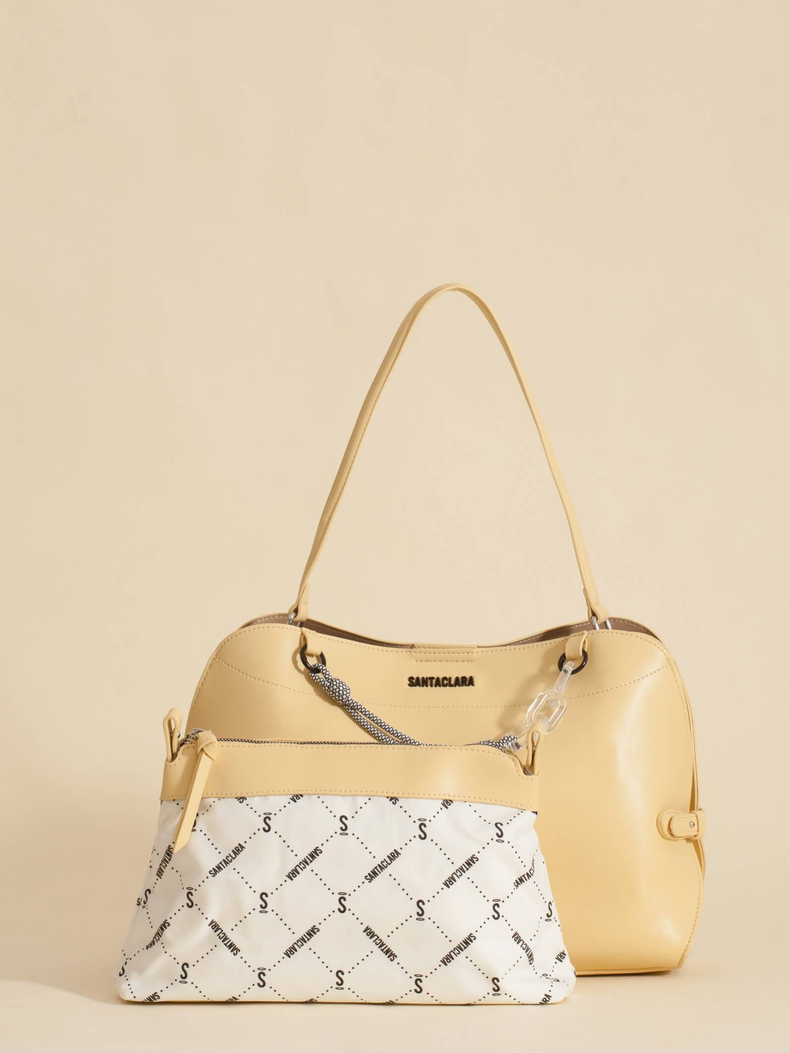 Cartera Navy Charm Vainilla