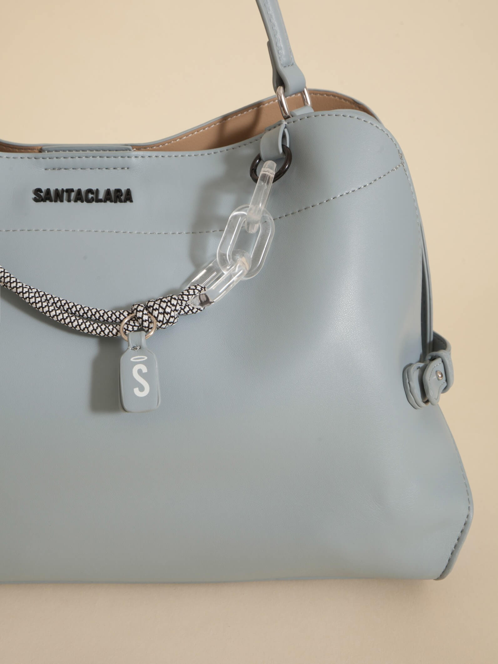 Cartera Navy Charm Celeste