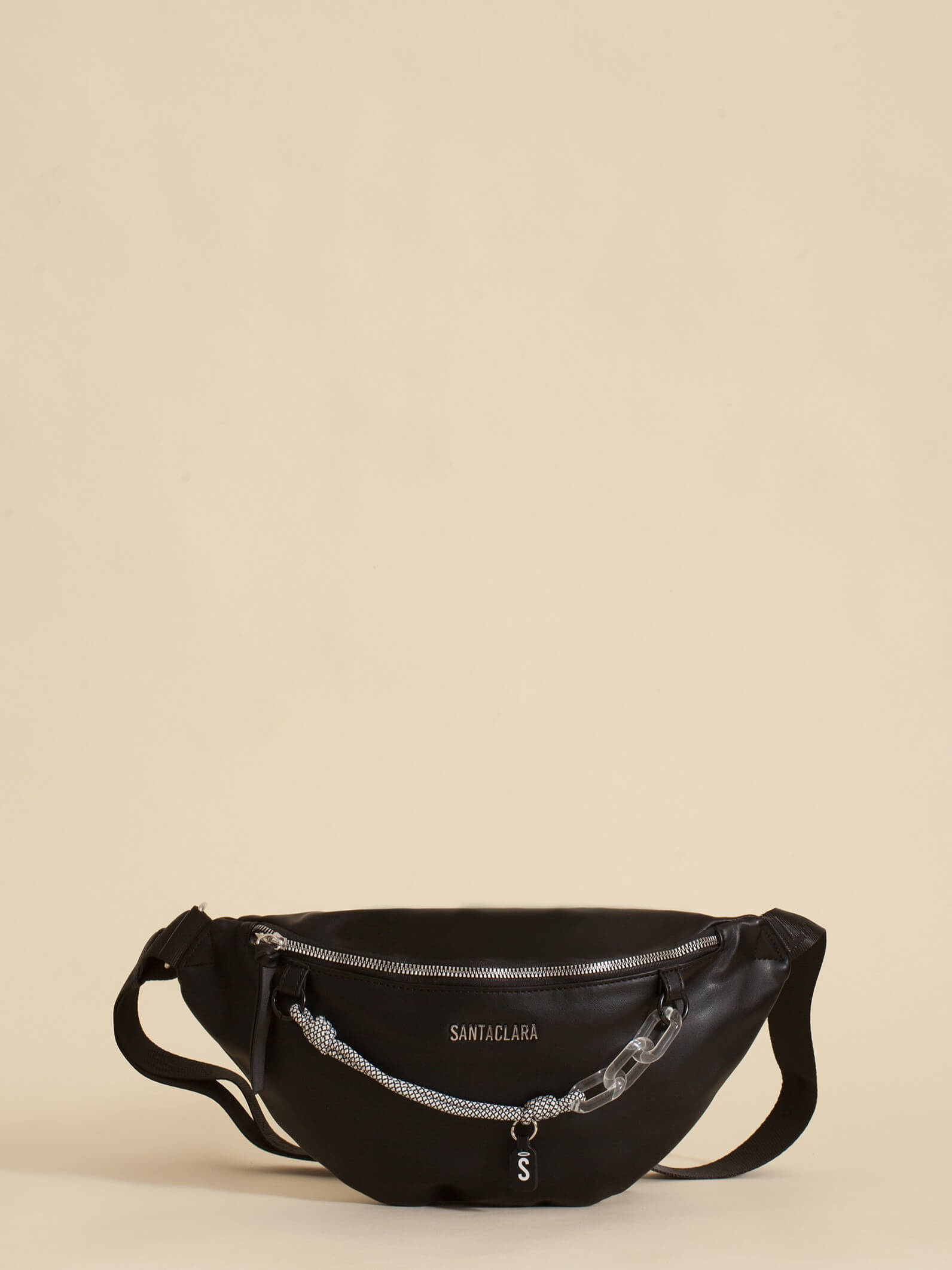 Riñonera Maxi Navy Charm Negro