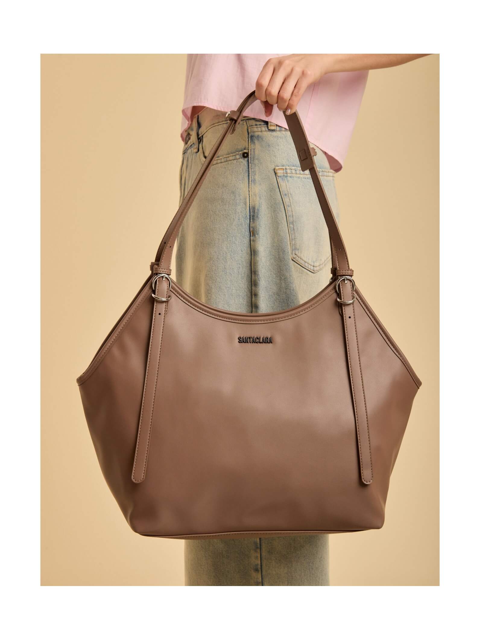 Cartera Shopper Navy Charm Chocolate
