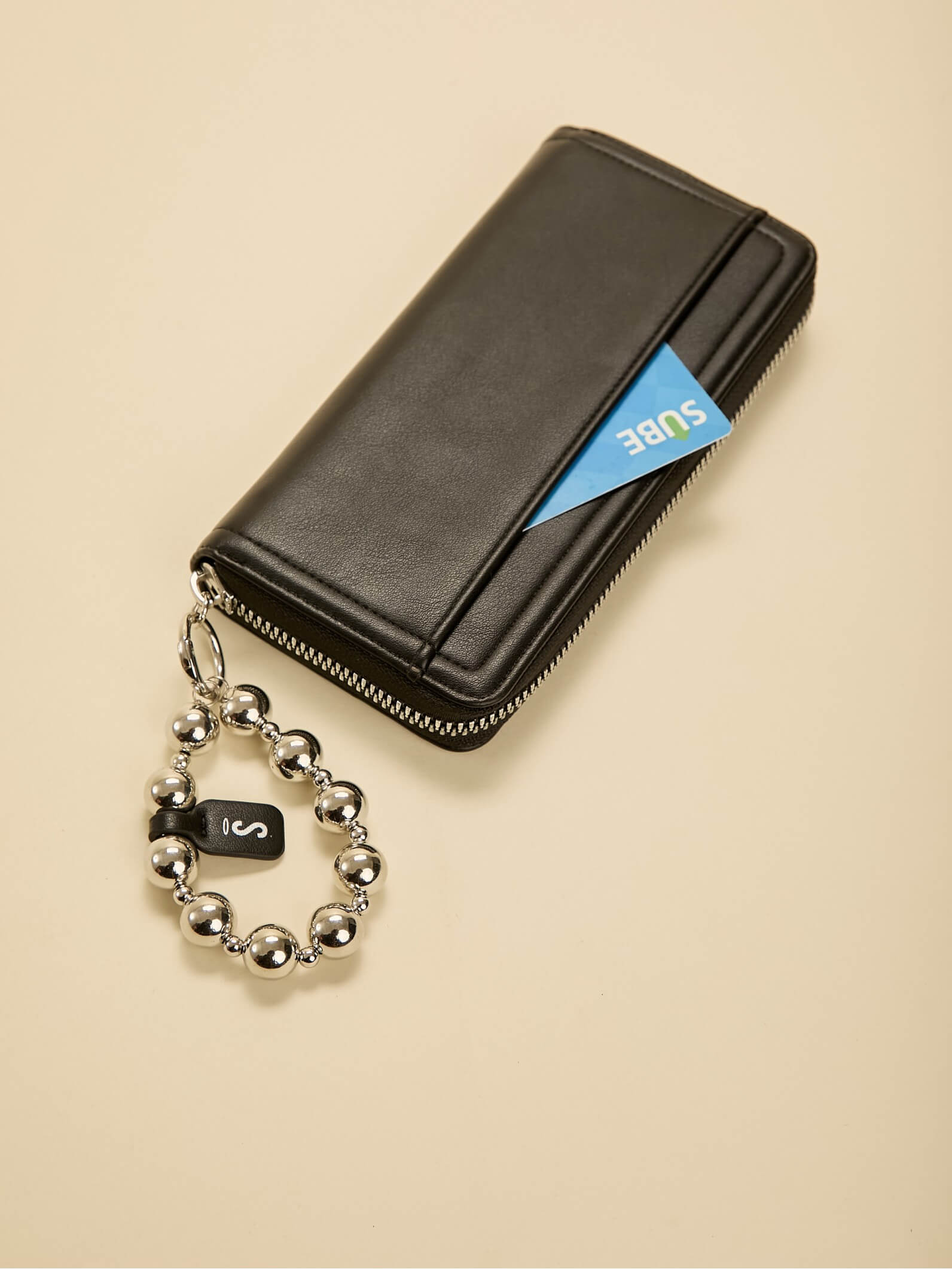 Billetera Grande Perla Negro Anticloning