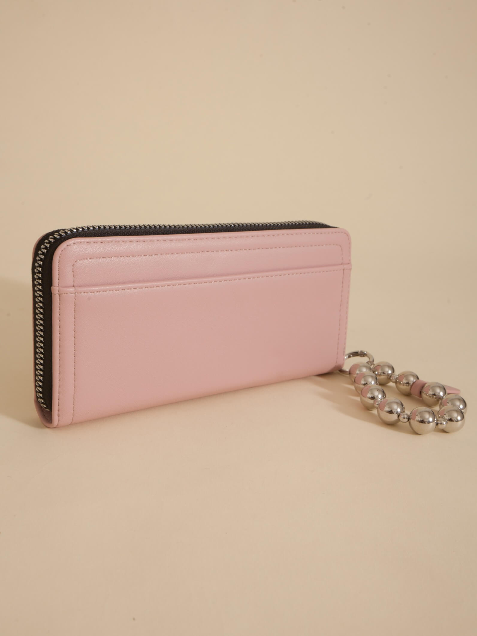 Billetera Grande Perla Rosa Anticloning