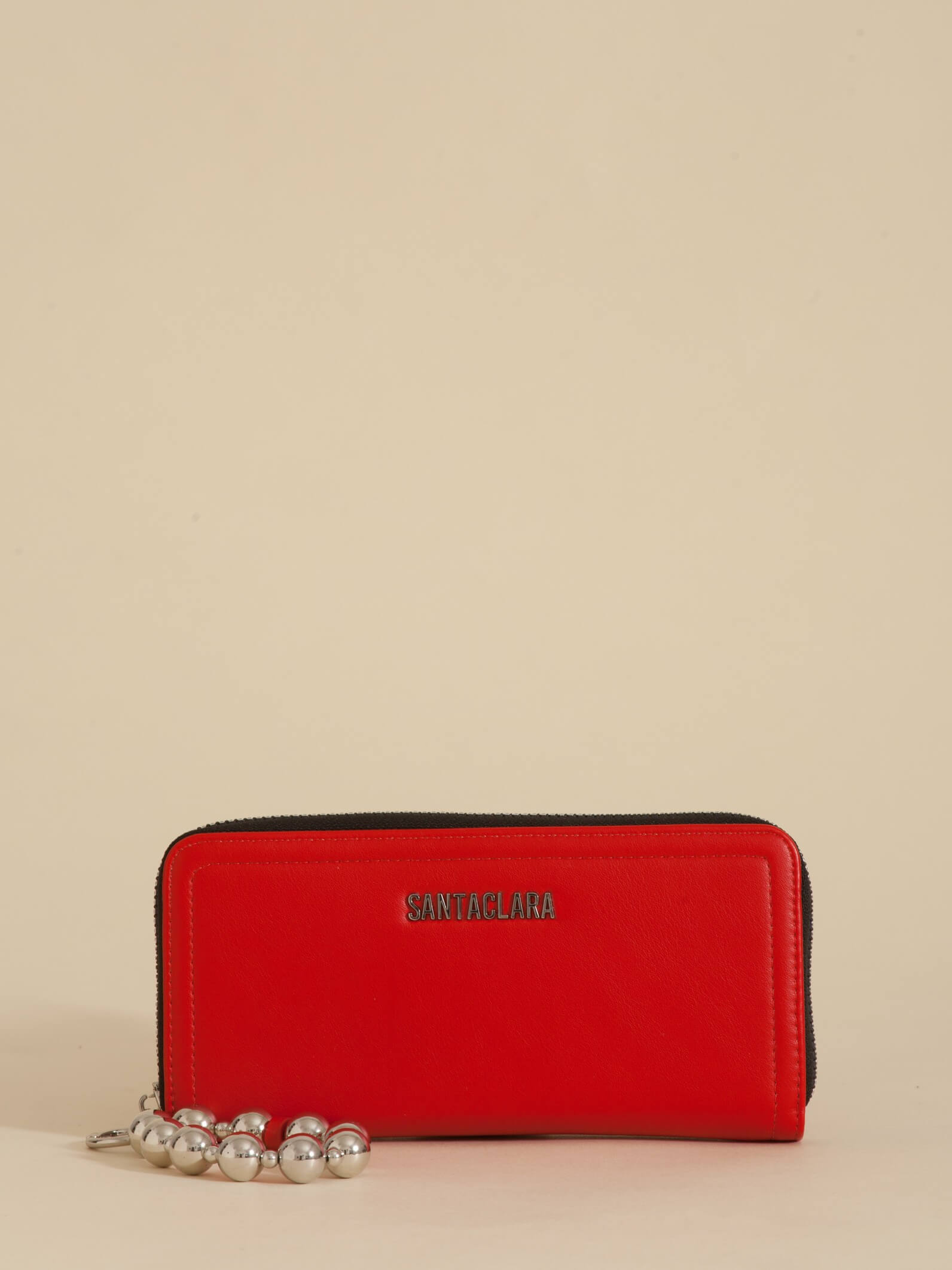 Billetera Grande Perla Rojo Anticloning
