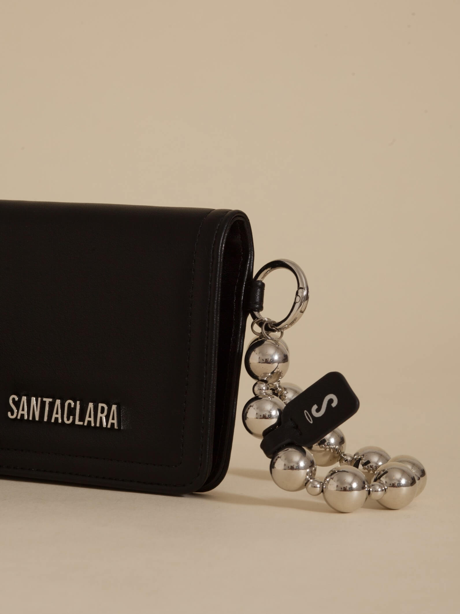 Billetera Chica Perla Negro Anticloning