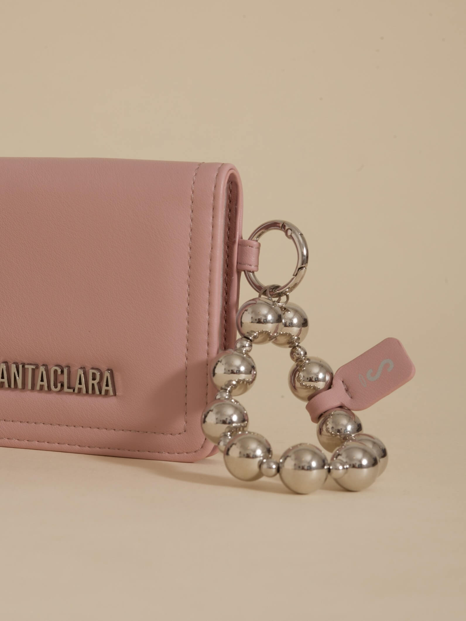 Billetera Chica Perla Rosa Anticloning