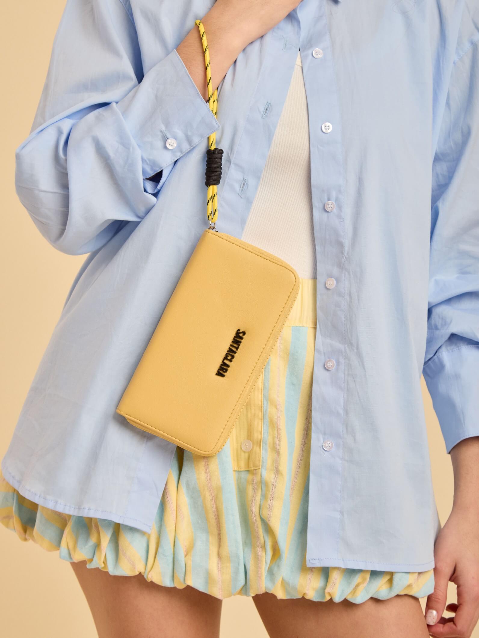 Billetera Lupe Amarillo Anticloning