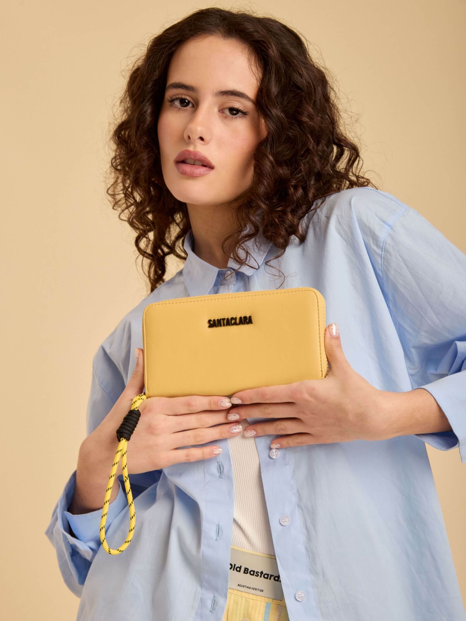 Billetera Lupe Amarillo Anticloning