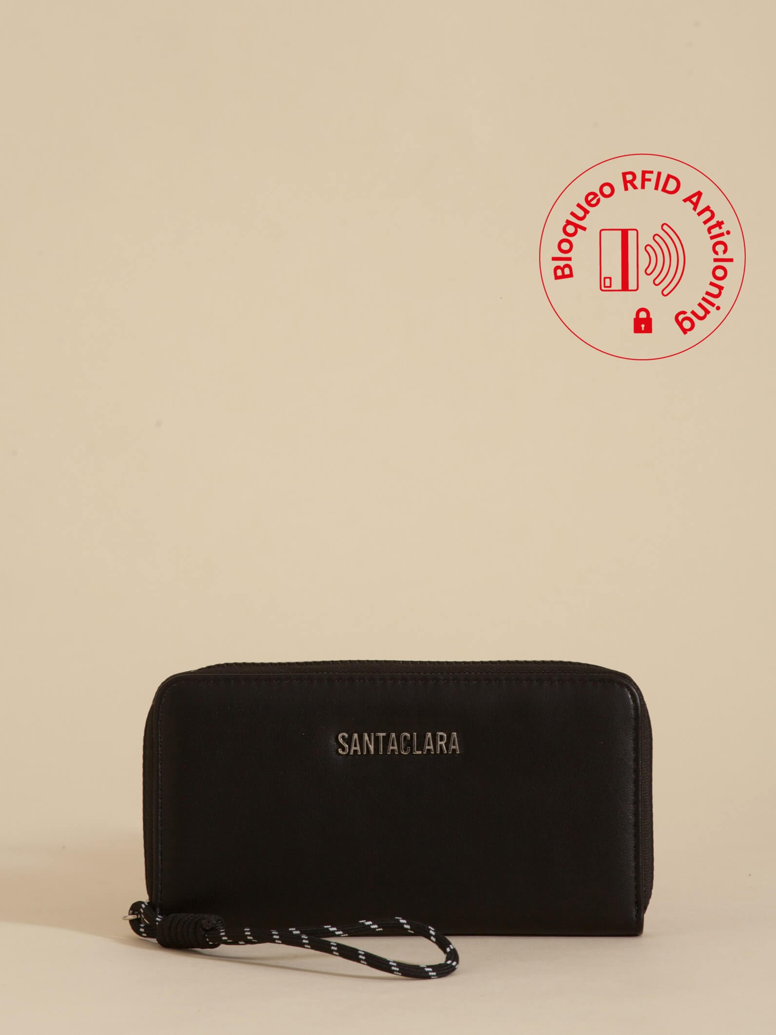 Billetera Lupe Negro Anticloning