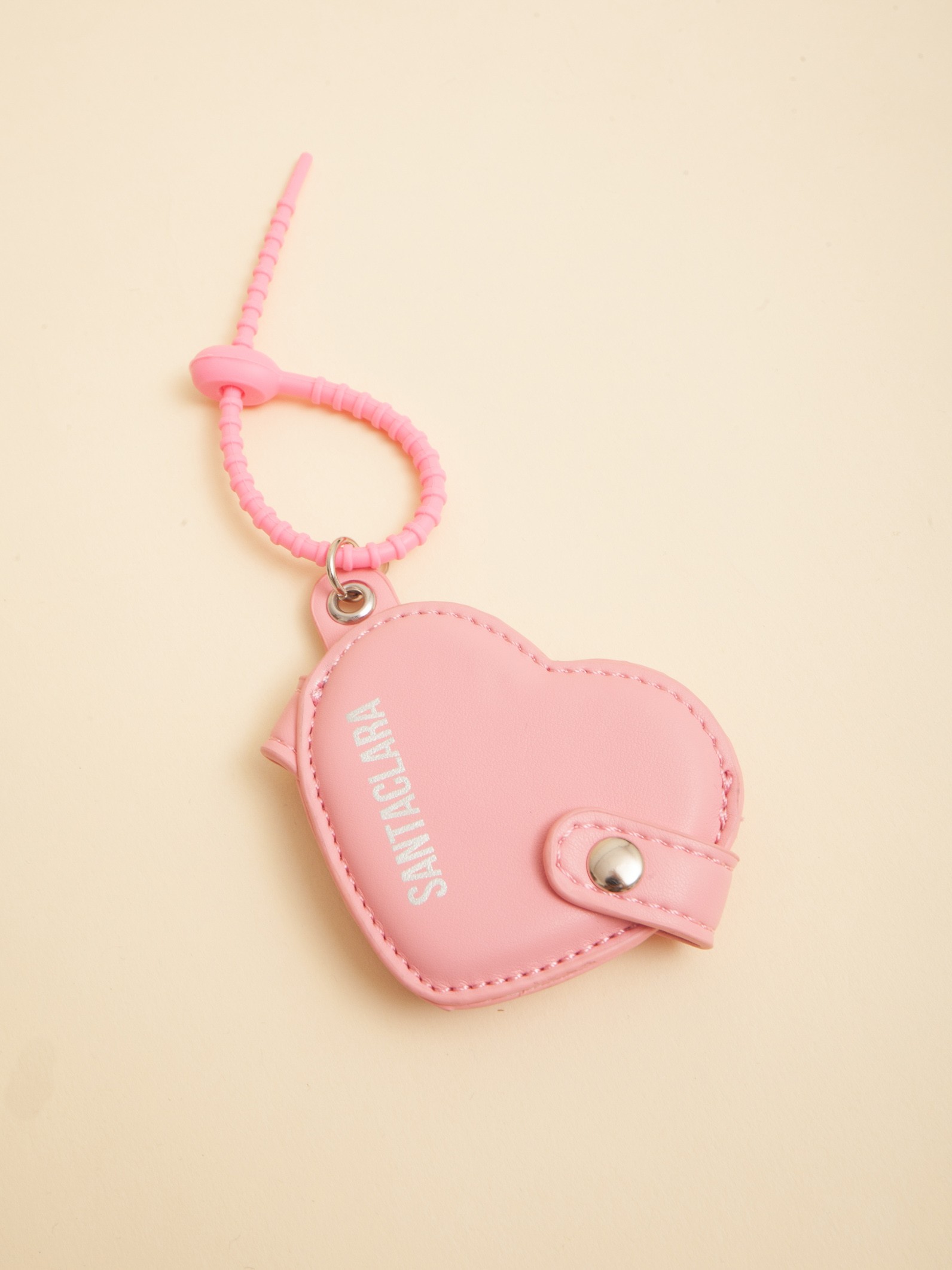 Charm Relicario Corazón Rosa