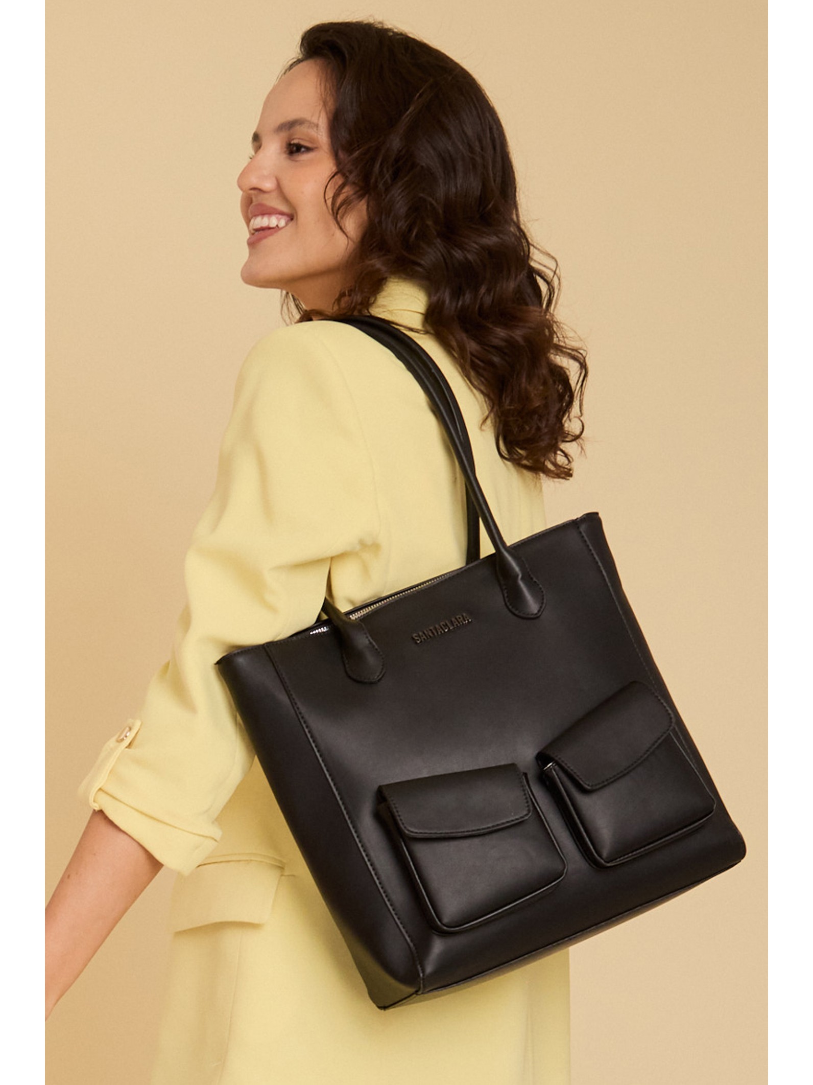 Cartera Shopper Renata Negro