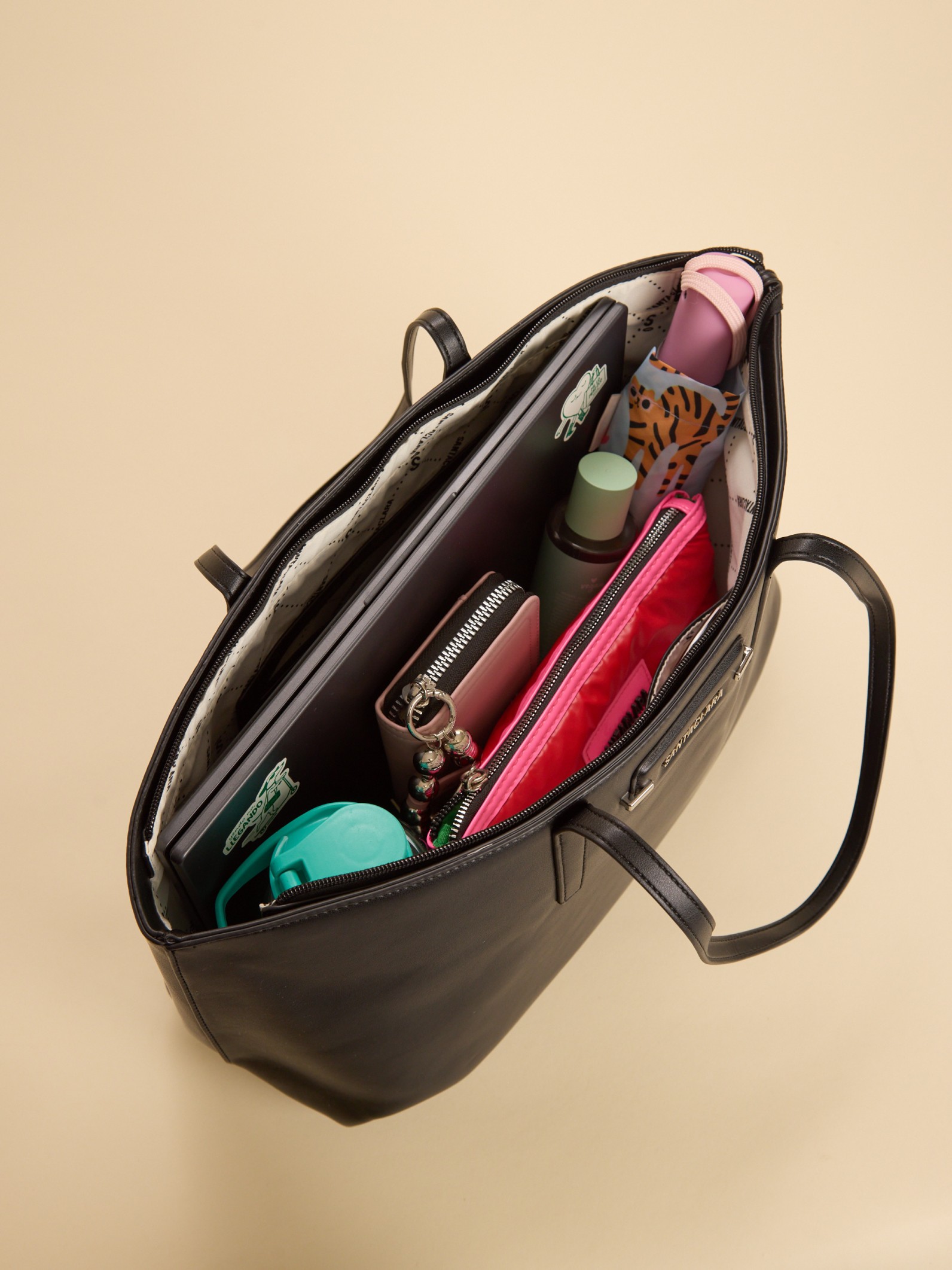 Cartera Shopper Dana Negro