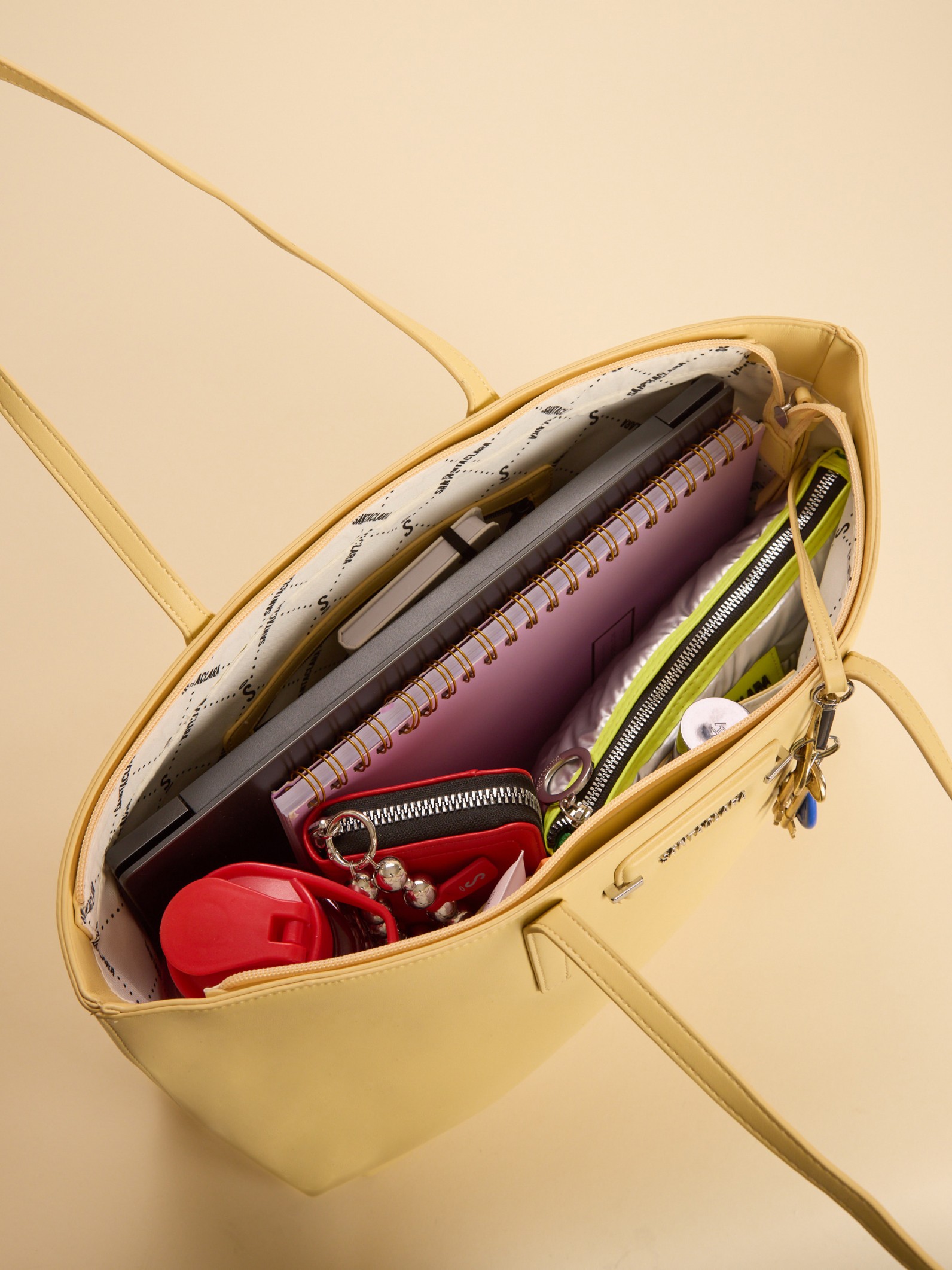Cartera Shopper Dana Vainilla