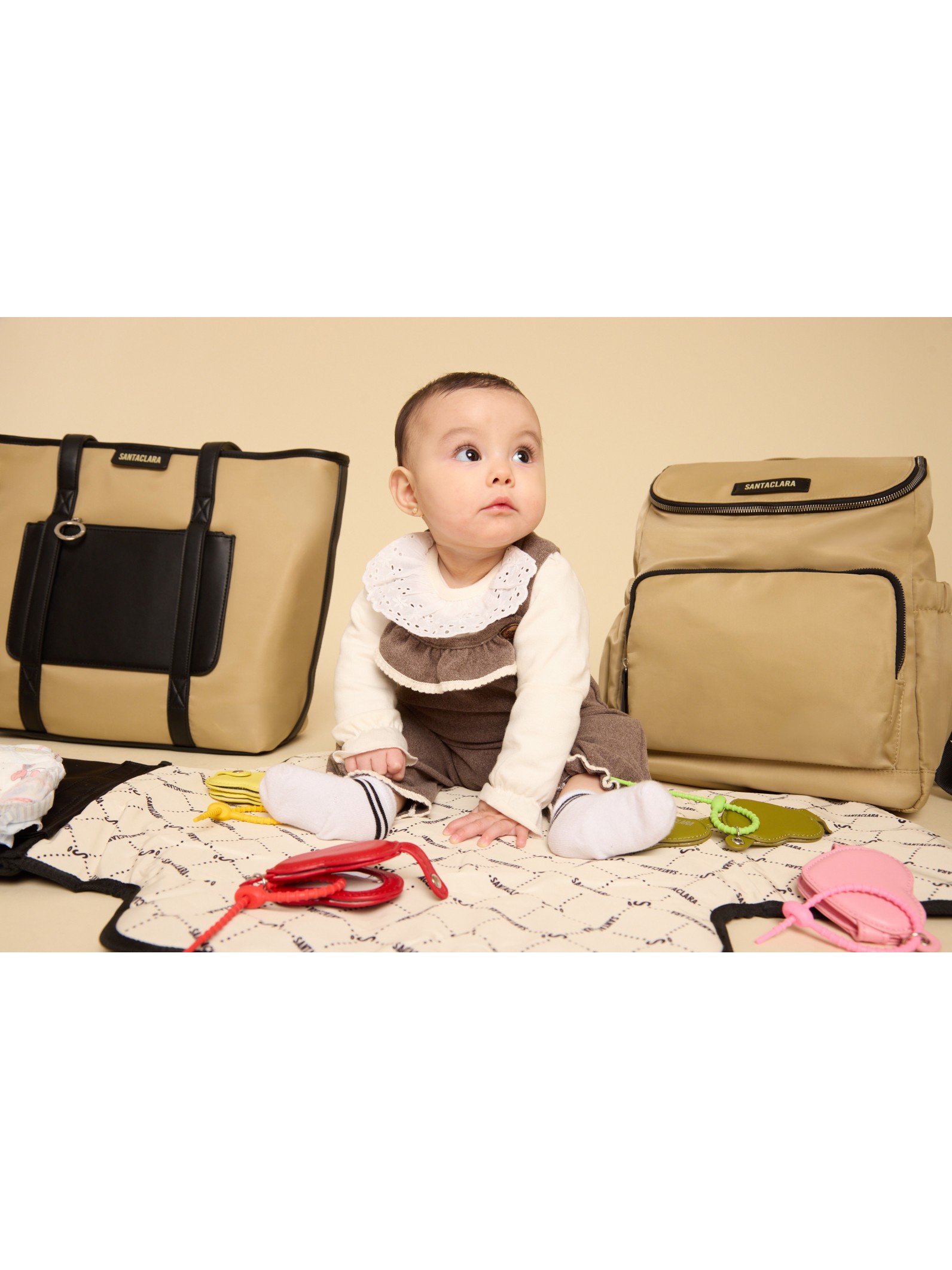 Cambiador Para Bebés Nido Beige